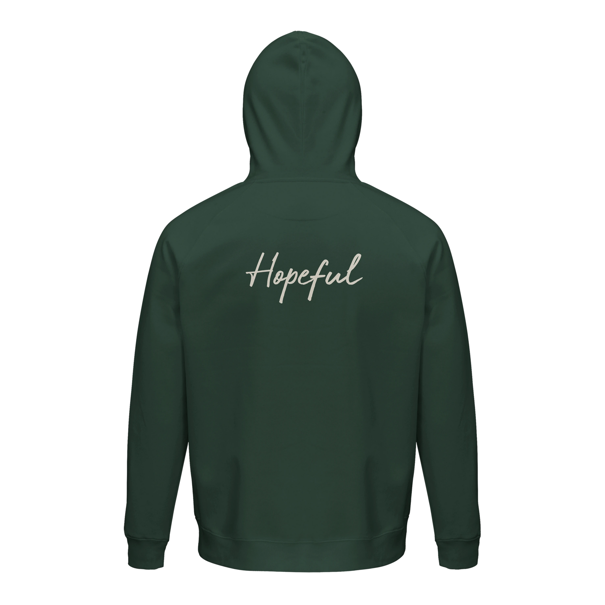 Hopeful - "A Dreamer’s Strength" Hoodie Bottle Green 2