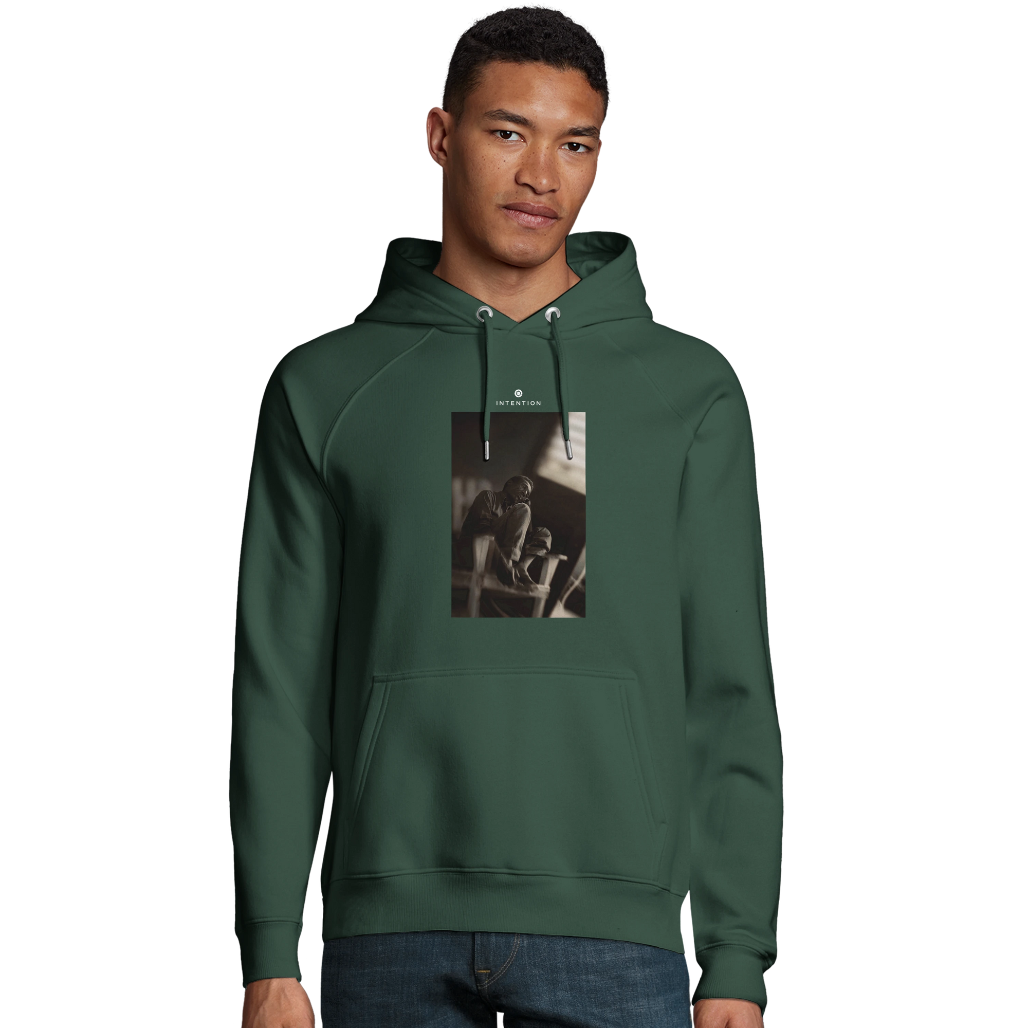 Hopeful - "A Dreamer’s Strength" Hoodie Bottle Green 3