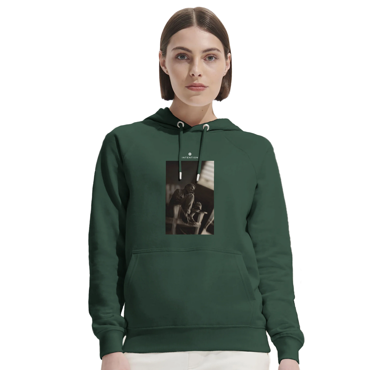 Hopeful - "A Dreamer’s Strength" Hoodie Bottle Green 5