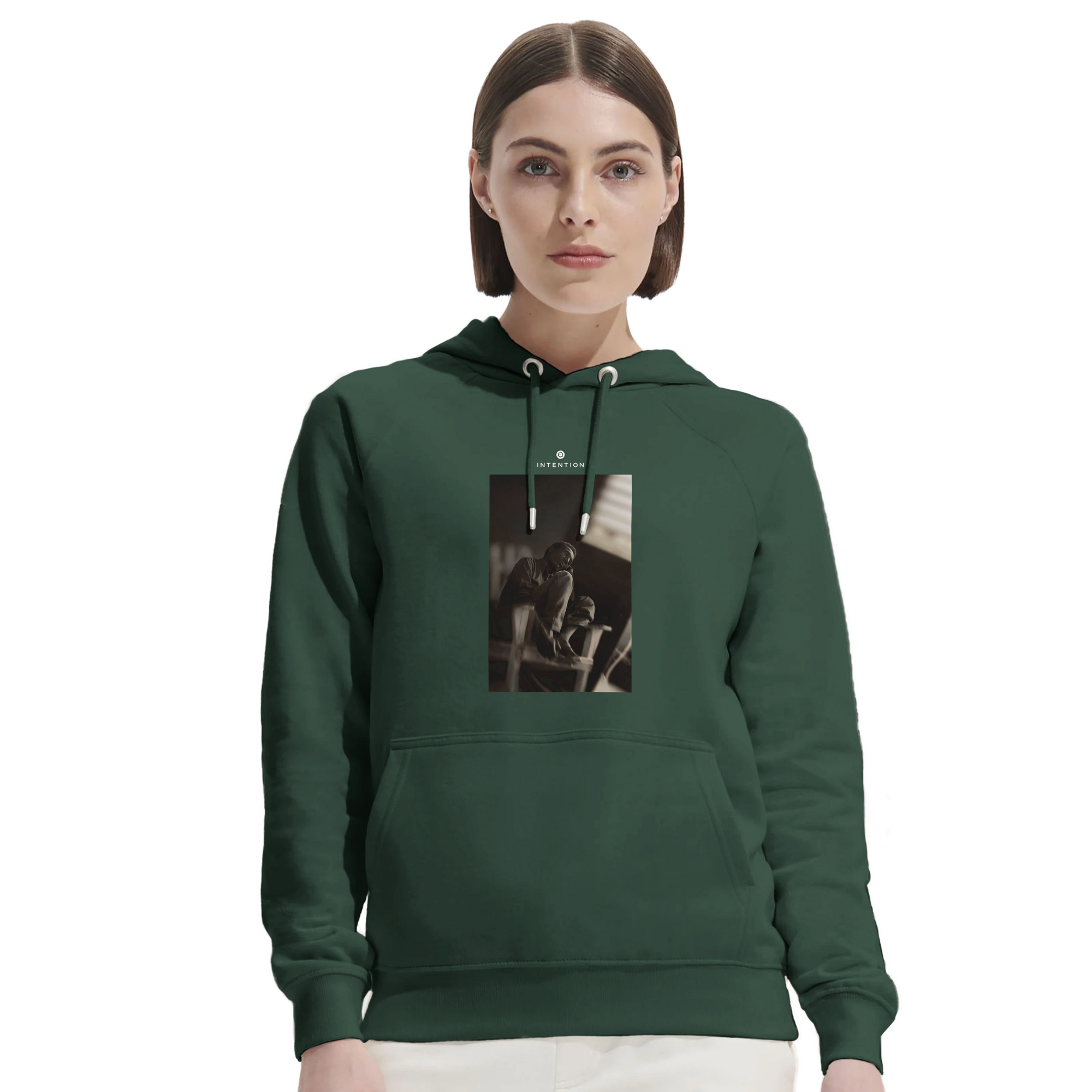 Hopeful - "A Dreamer’s Strength" Hoodie Bottle Green 5