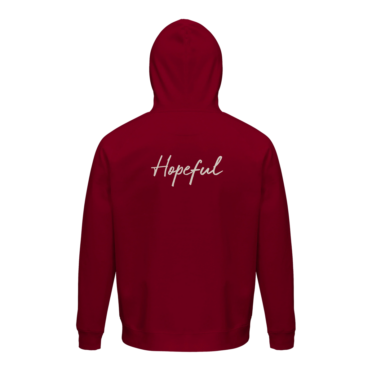 Hopeful - "A Dreamer’s Strength" Hoodie Burgundy 2