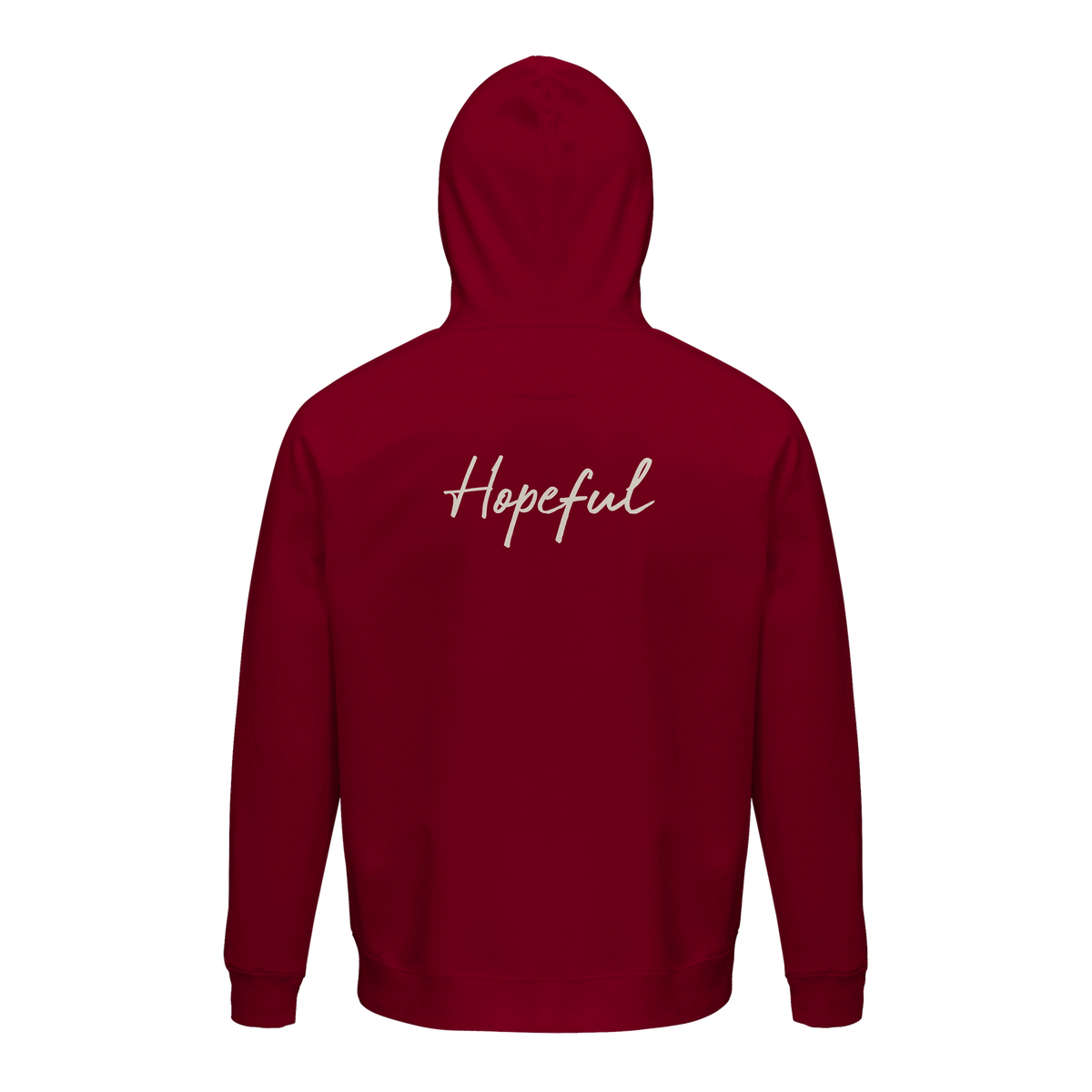 Hopeful - "A Dreamer’s Strength" Hoodie Burgundy 2