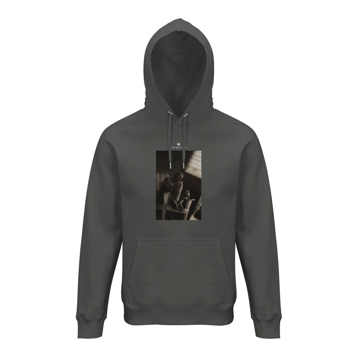 Hopeful - "A Dreamer’s Strength" Hoodie charcoal melange 1