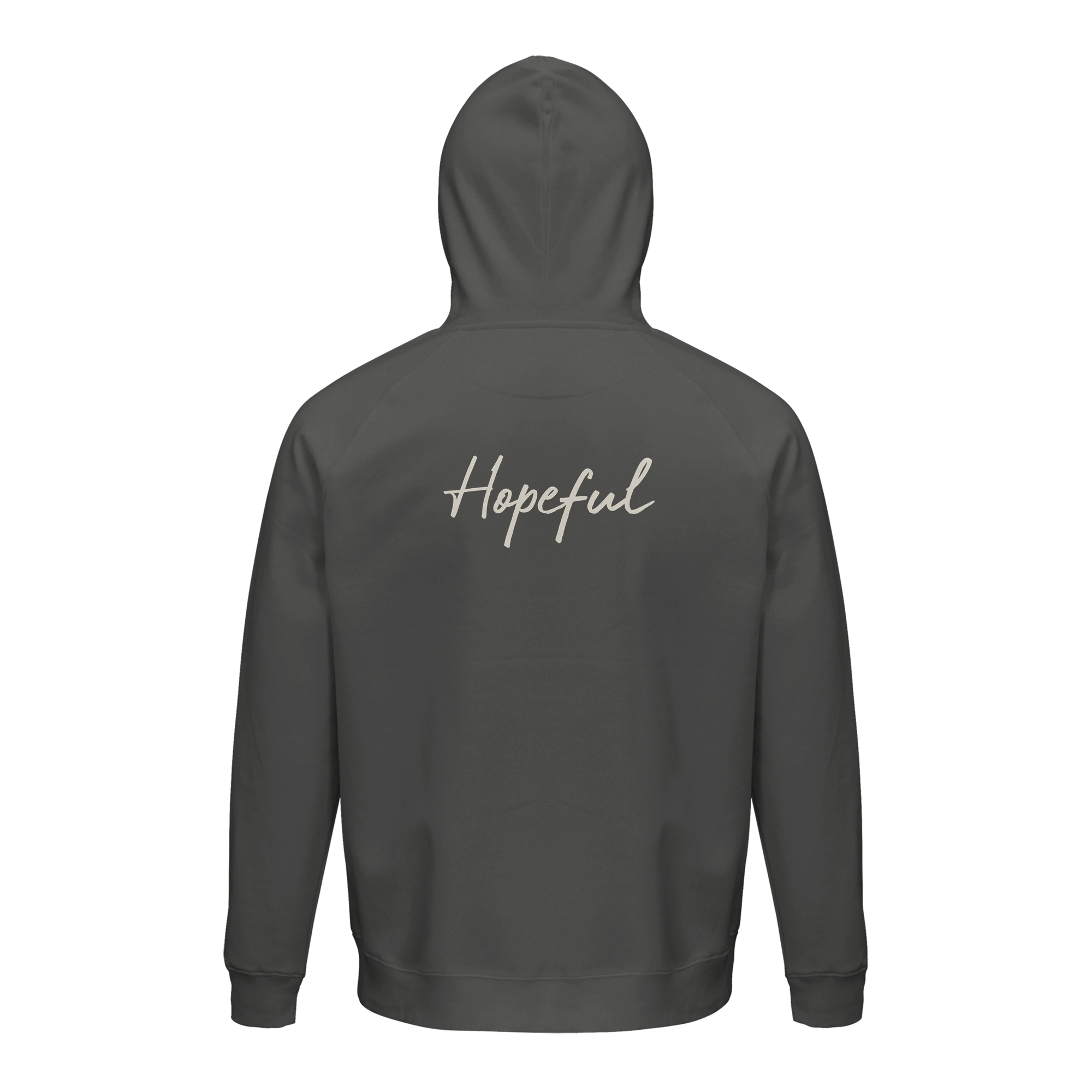 Hopeful - "A Dreamer’s Strength" Hoodie charcoal melange 2
