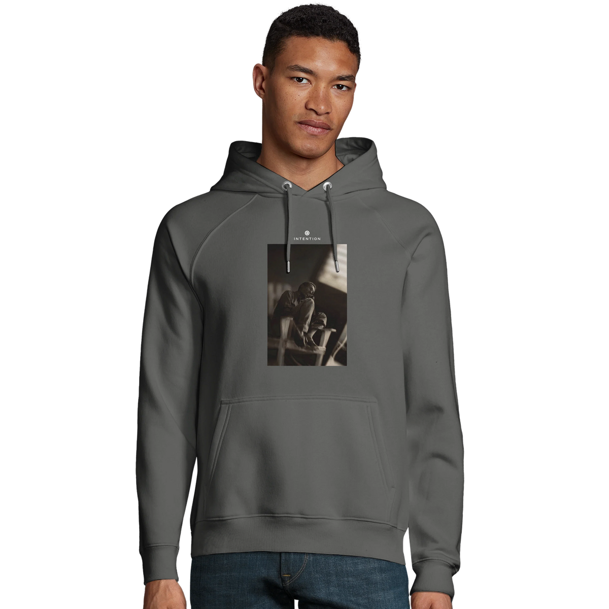 Hopeful - "A Dreamer’s Strength" Hoodie charcoal melange 3