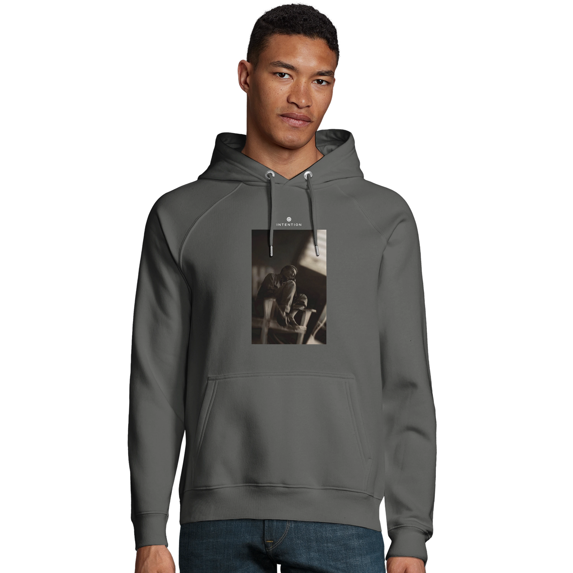Hopeful - "A Dreamer’s Strength" Hoodie charcoal melange 3