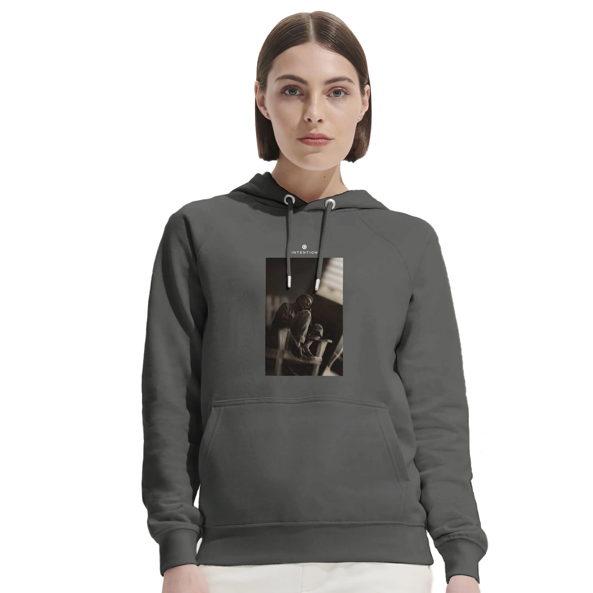 Hopeful - "A Dreamer’s Strength" Hoodie charcoal melange 5