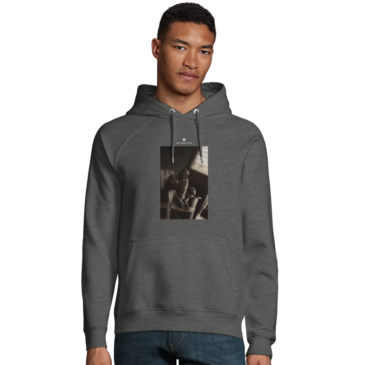 Hopeful - "A Dreamer’s Strength" Hoodie Grey Melange 3
