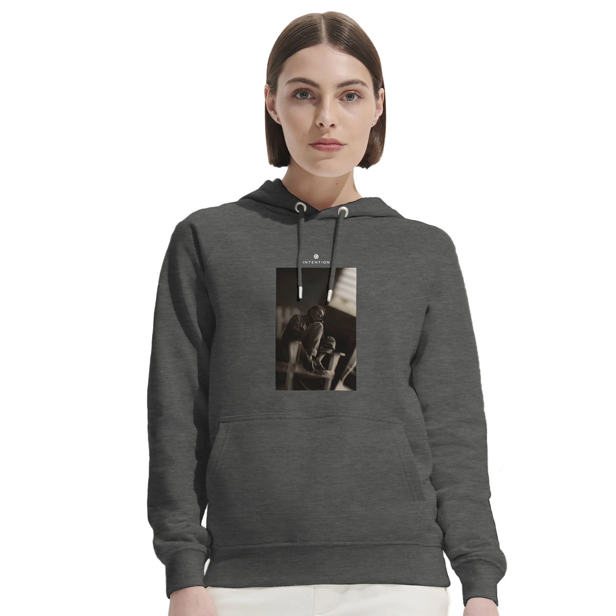 Hopeful - "A Dreamer’s Strength" Hoodie Grey Melange 5