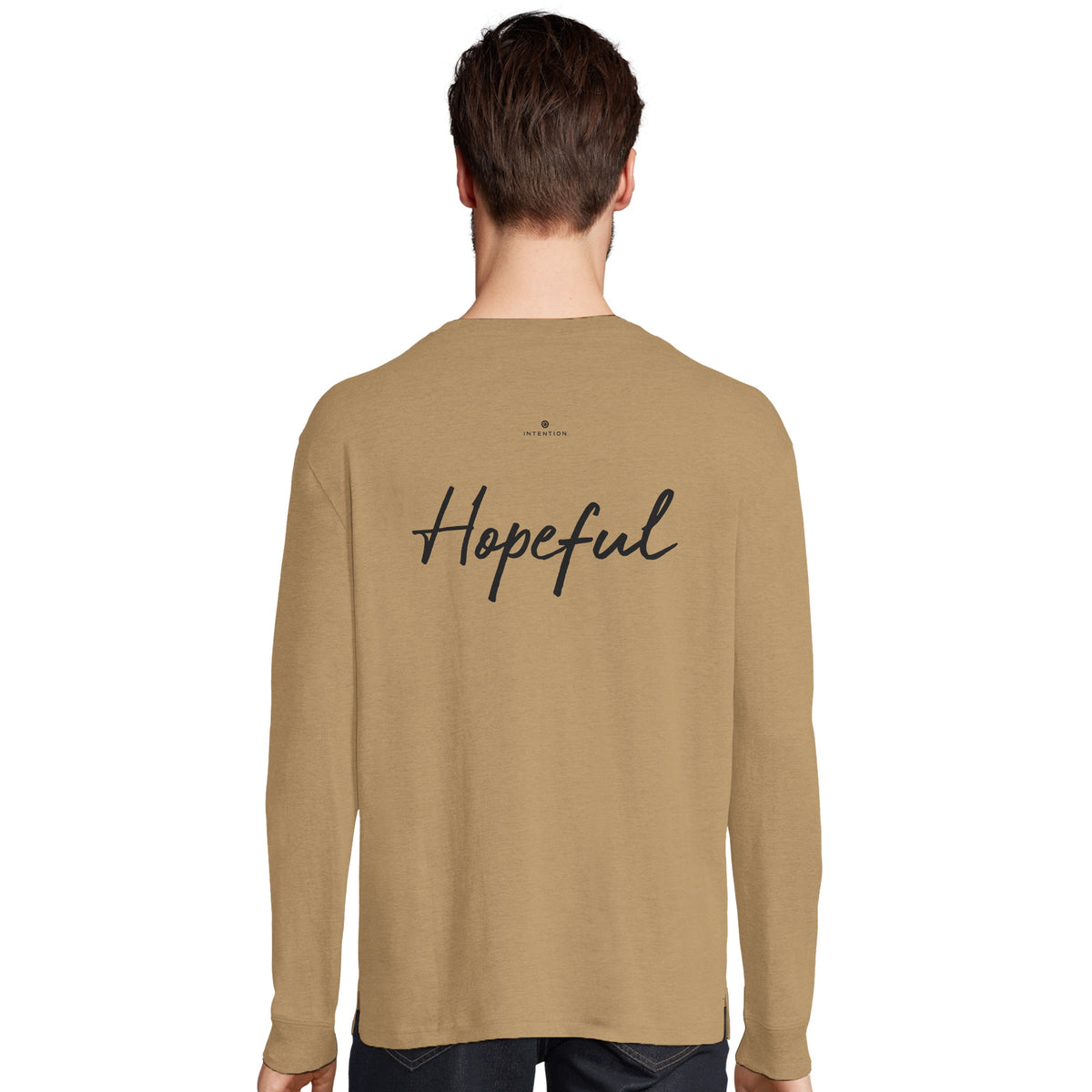 Hopeful - "A Dreamer's Strength" Long sleeve dark beige 4