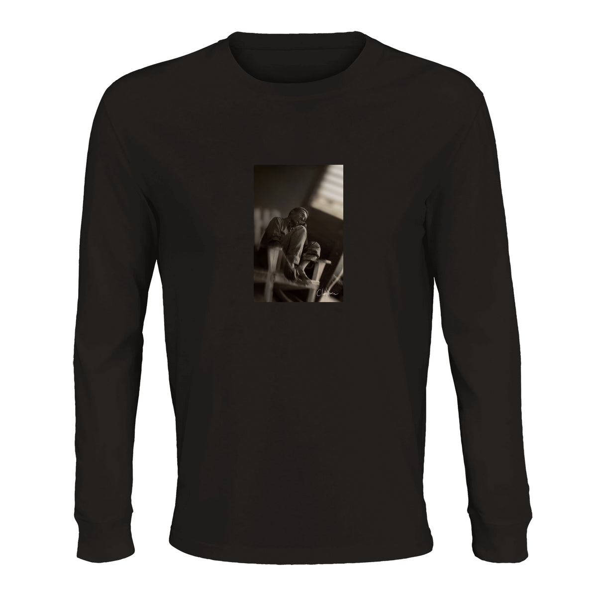 Hopeful - "A Dreamer's Strength" Long sleeve Deep Black 1
