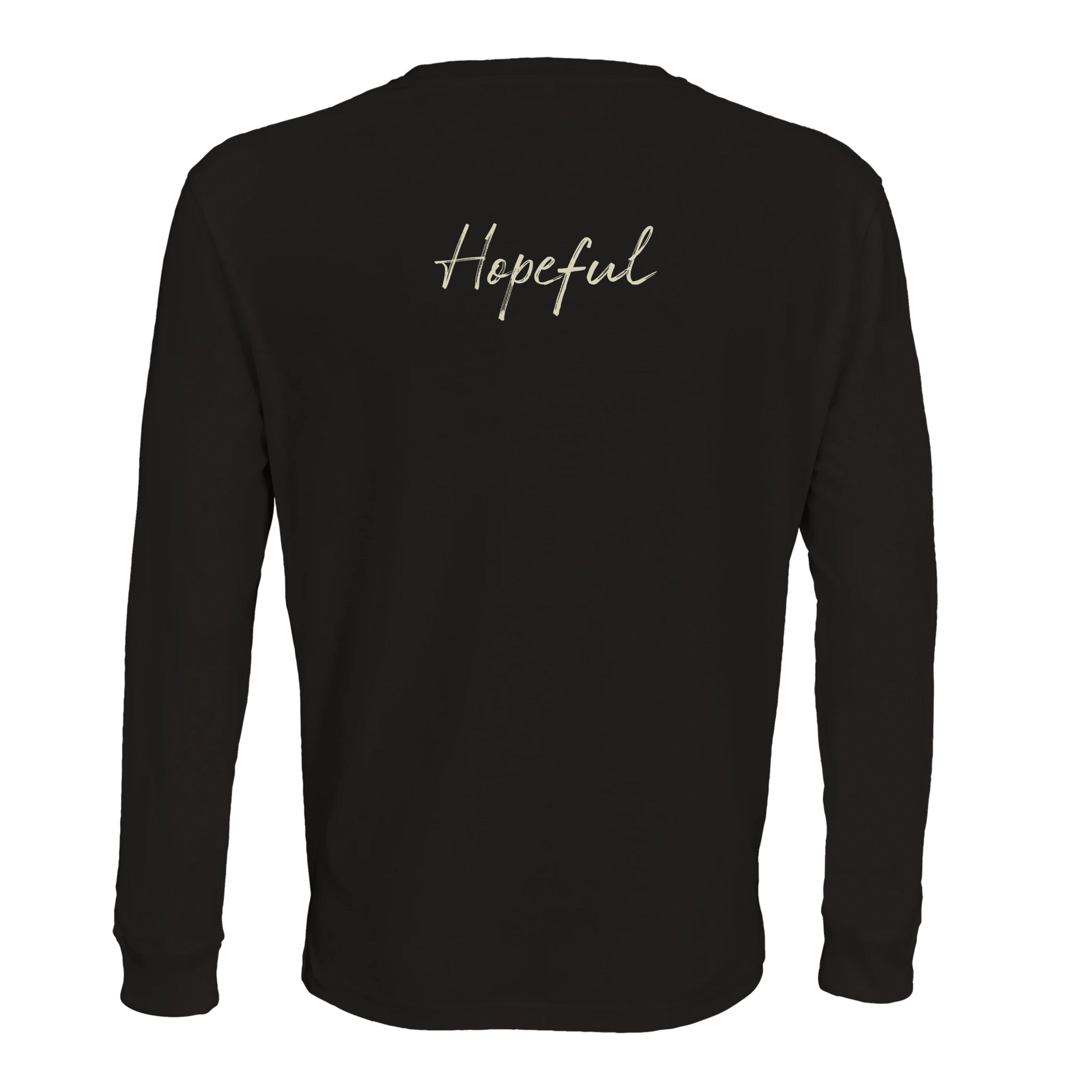 Hopeful - "A Dreamer’s Strength" Long sleeve Deep Black 2