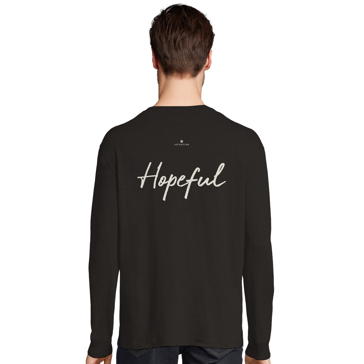 Hopeful - "A Dreamer's Strength" Long sleeve Deep Black 4