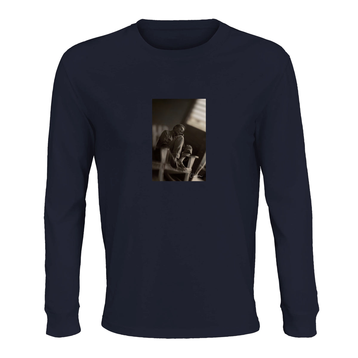 Hopeful - "A Dreamer's Strength" Long sleeve French Navy 1