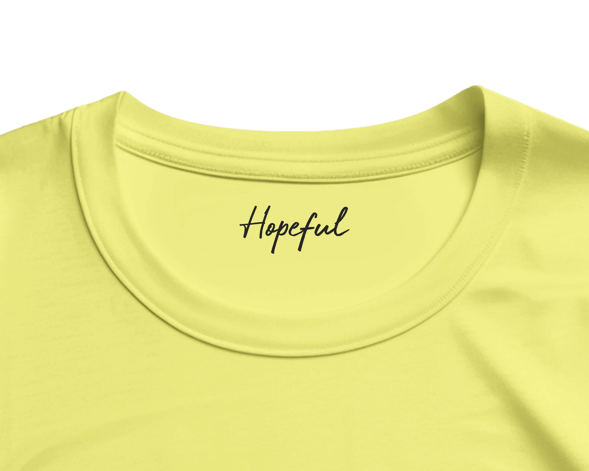 Hopeful - "A Dreamer's Strength" T-shirt Light Yellow 2