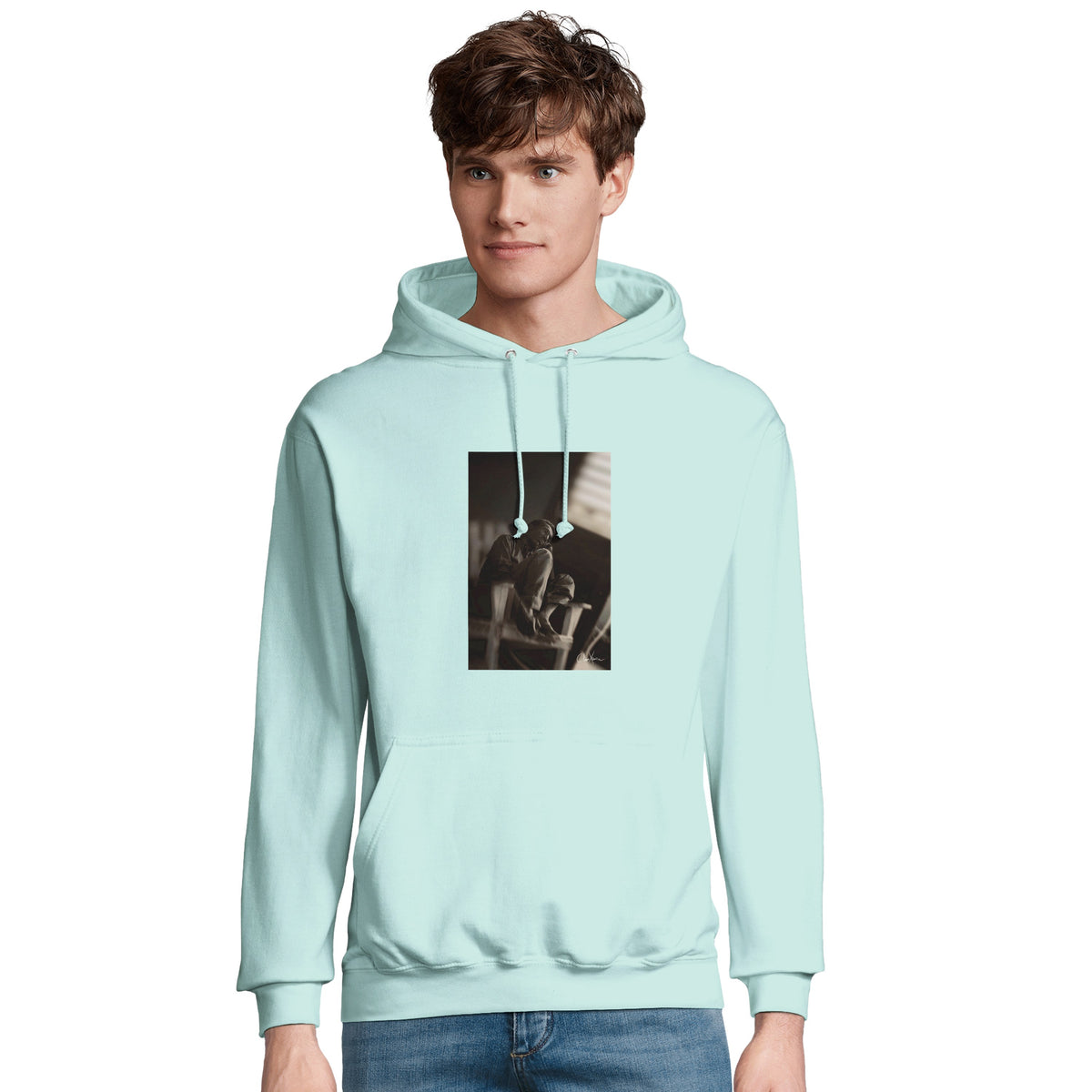 Hopeful - "A Dreamer's Strength" Hoodie arctic blue 4