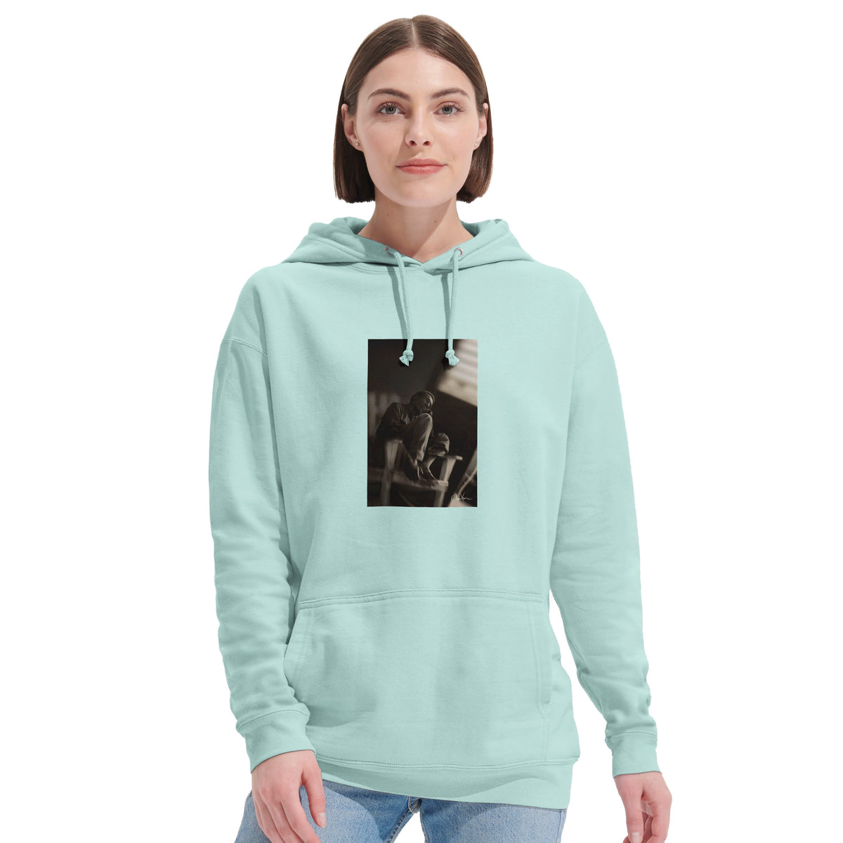 Hopeful - "A Dreamer's Strength" Hoodie arctic blue 6