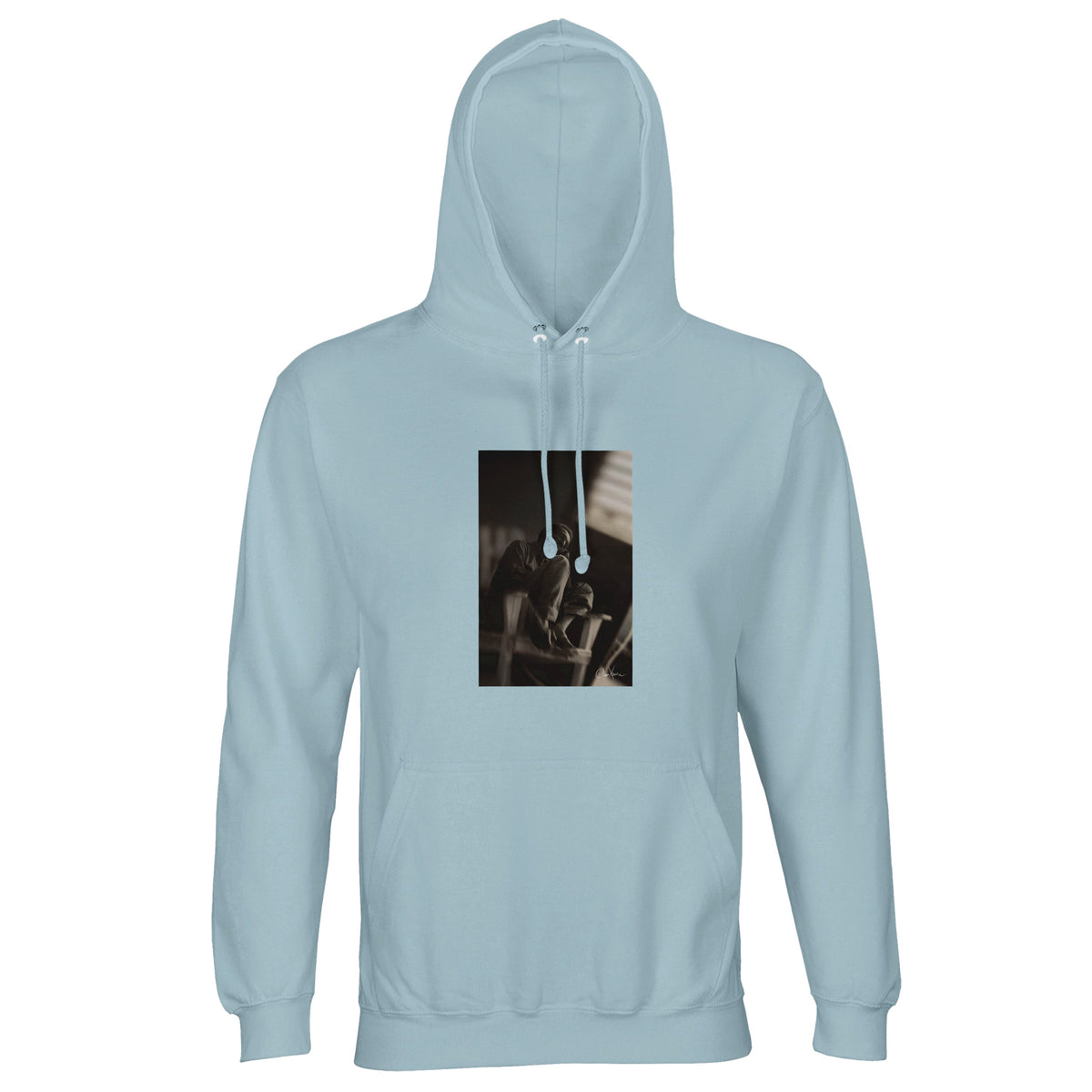 Hopeful - "A Dreamer's Strength" Hoodie creamy blue 1