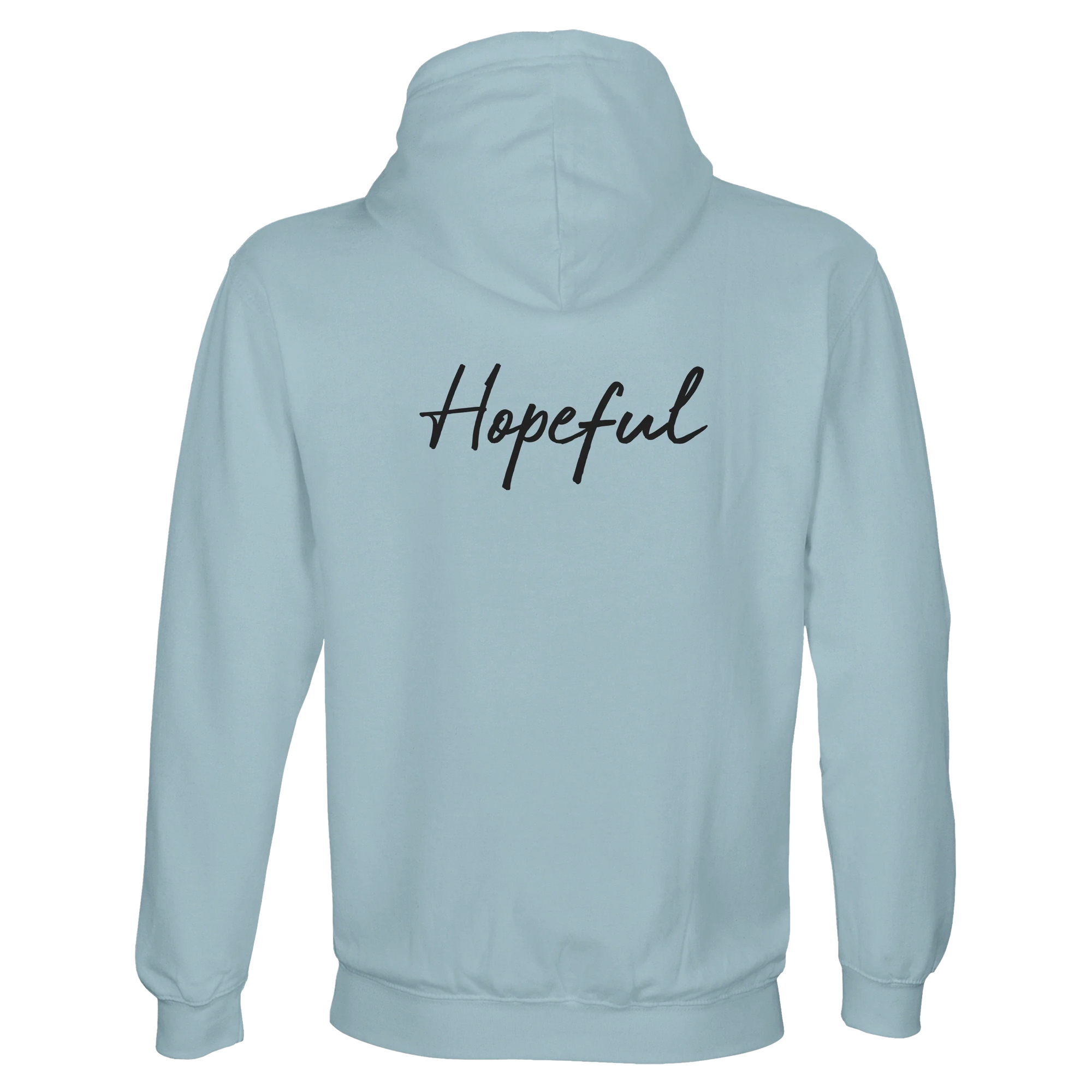 Hopeful - "A Dreamer’s Strength" Hoodie creamy blue 2