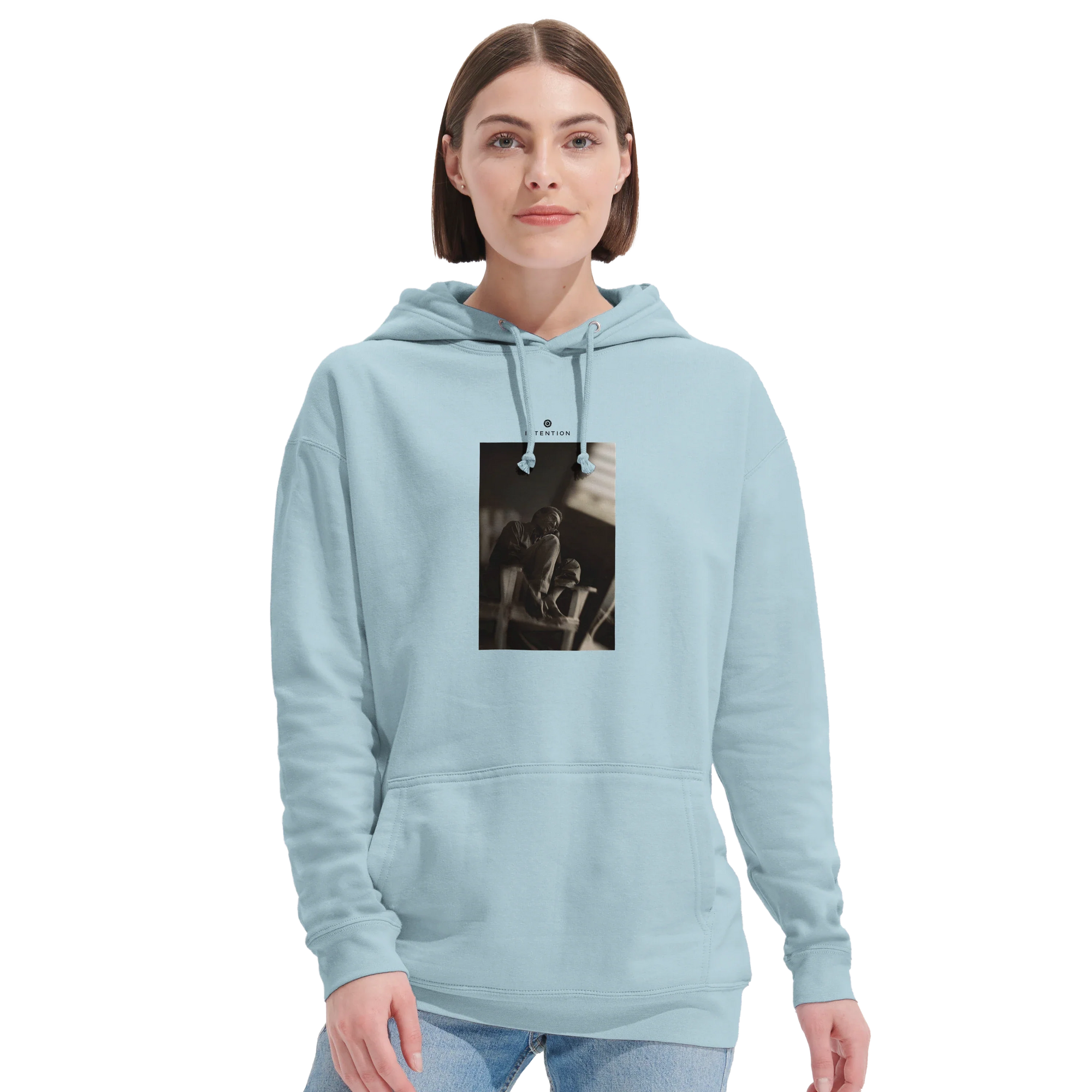 Hopeful - "A Dreamer’s Strength" Hoodie creamy blue 5