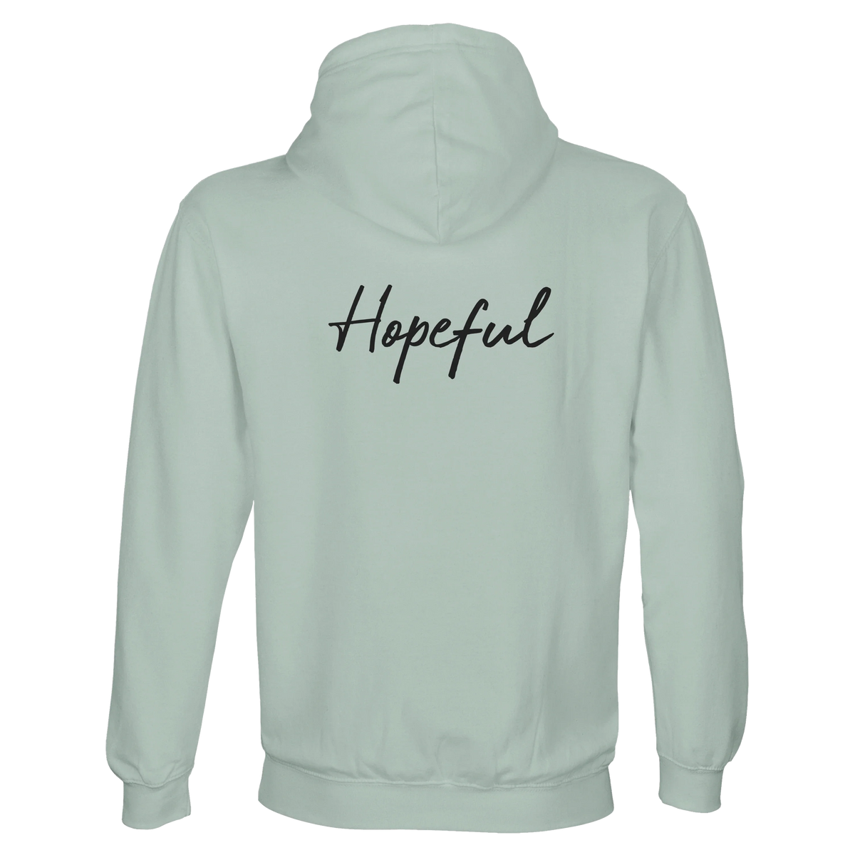 Hopeful - "A Dreamer’s Strength" Hoodie creamy green 2