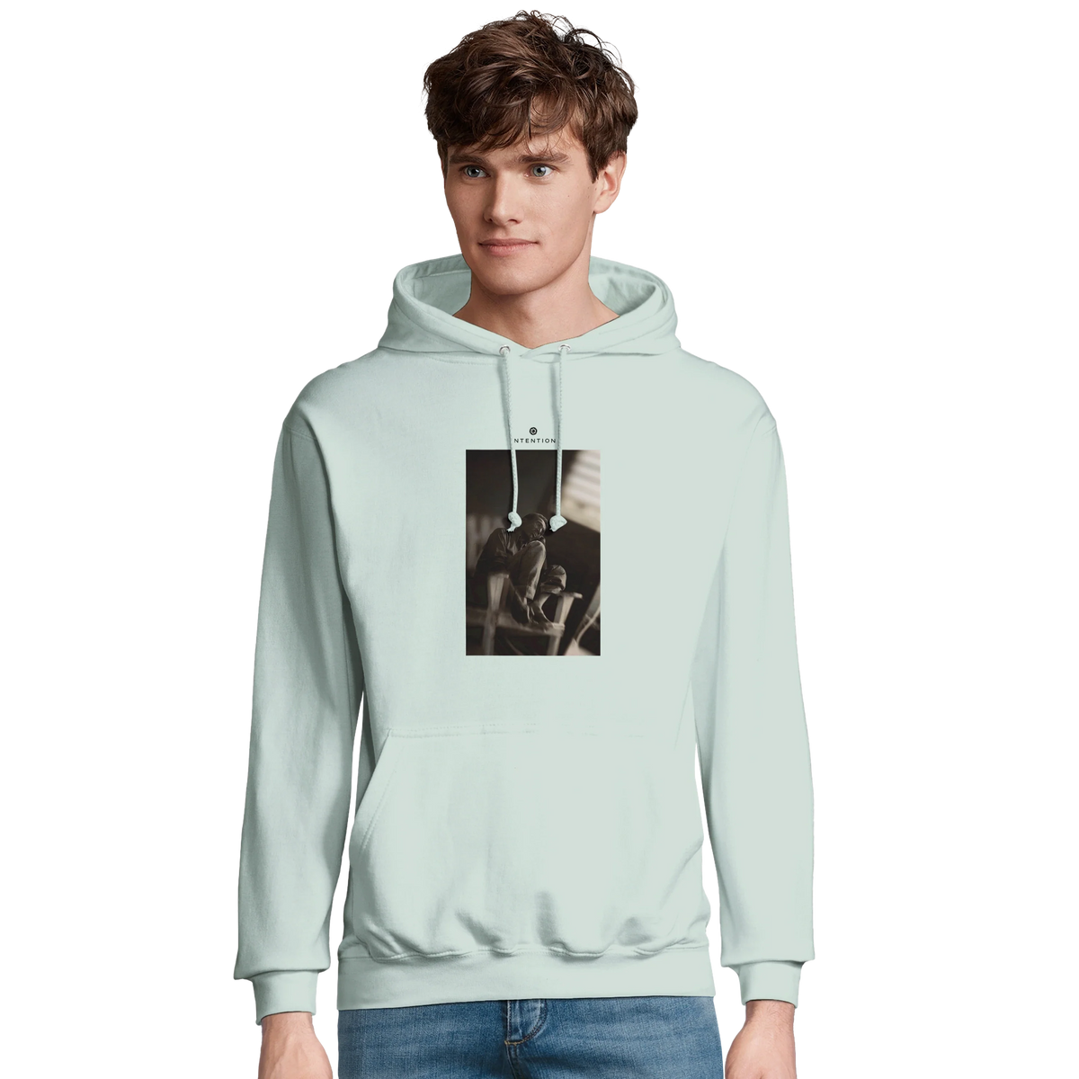 Hopeful - "A Dreamer’s Strength" Hoodie creamy green 3