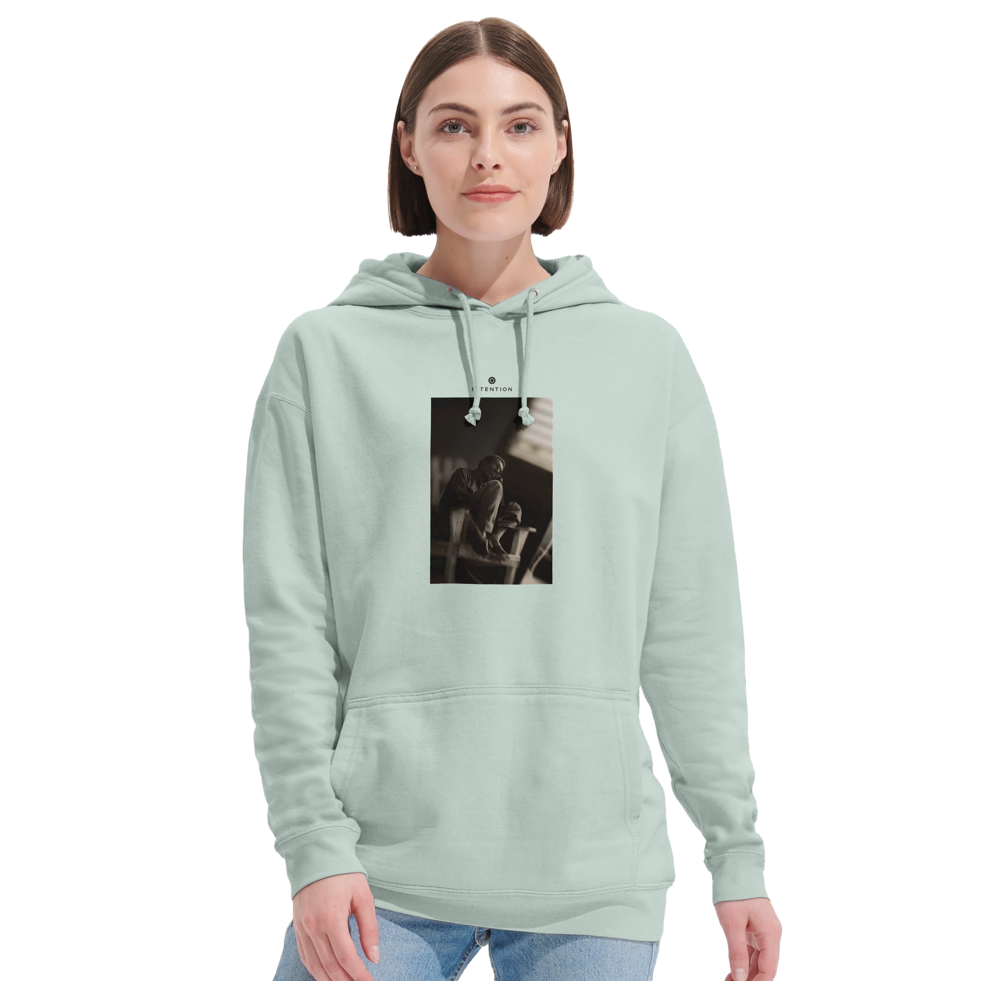 Hopeful - "A Dreamer’s Strength" Hoodie creamy green 5