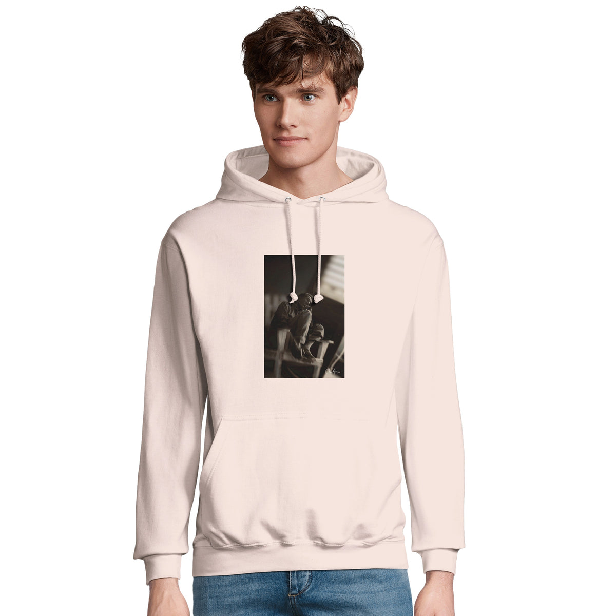 Hopeful - "A Dreamer's Strength" Hoodie creamy pink 4