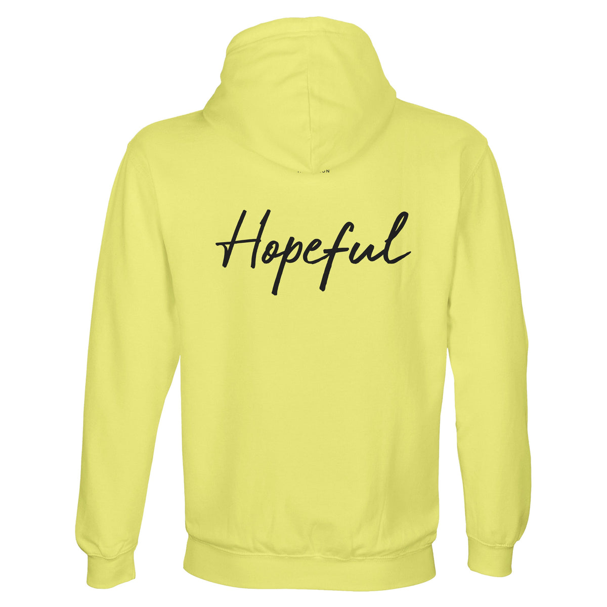 Hopeful - "A Dreamer's Strength" Hoodie Light Yellow 2