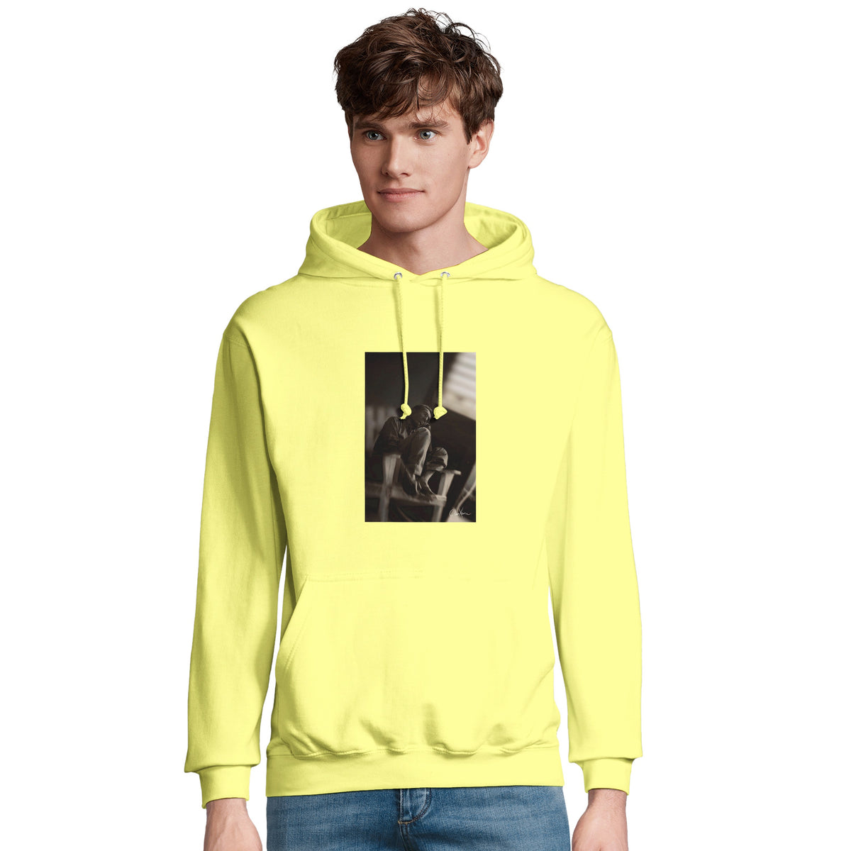 Hopeful - "A Dreamer's Strength" Hoodie Light Yellow 4