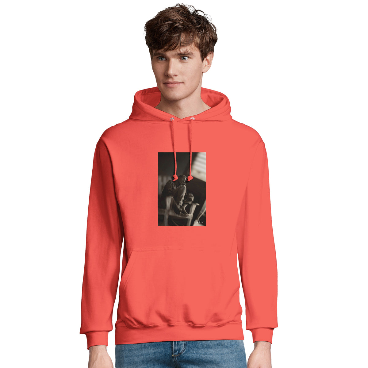 Hopeful - "A Dreamer's Strength" Hoodie pop orange 4