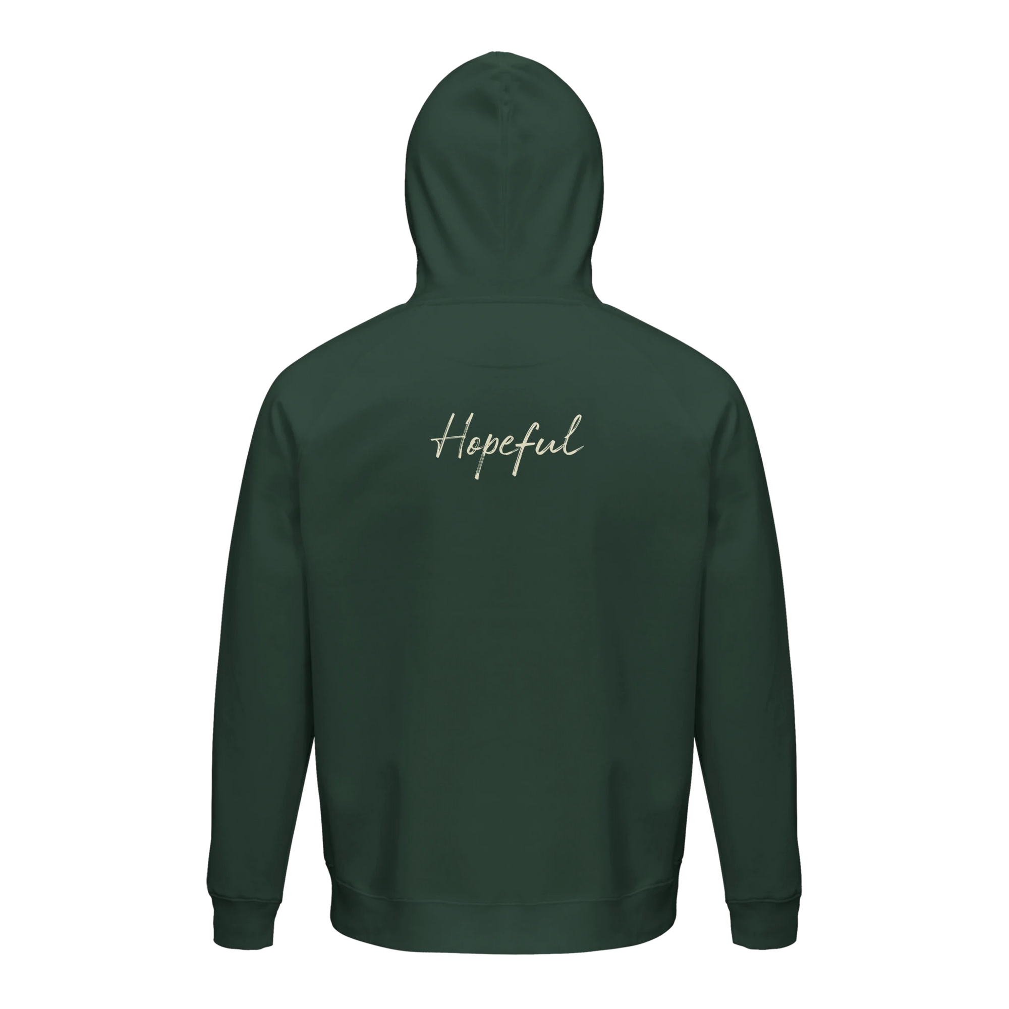 Hopeful - "A Dreamer’s Strength" Hoodie Bottle Green XS 20