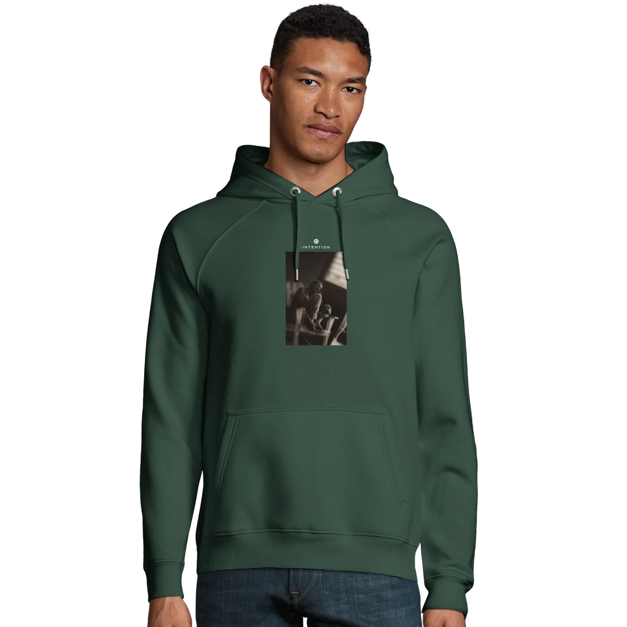 Hopeful - "A Dreamer’s Strength" Hoodie Bottle Green XS 21