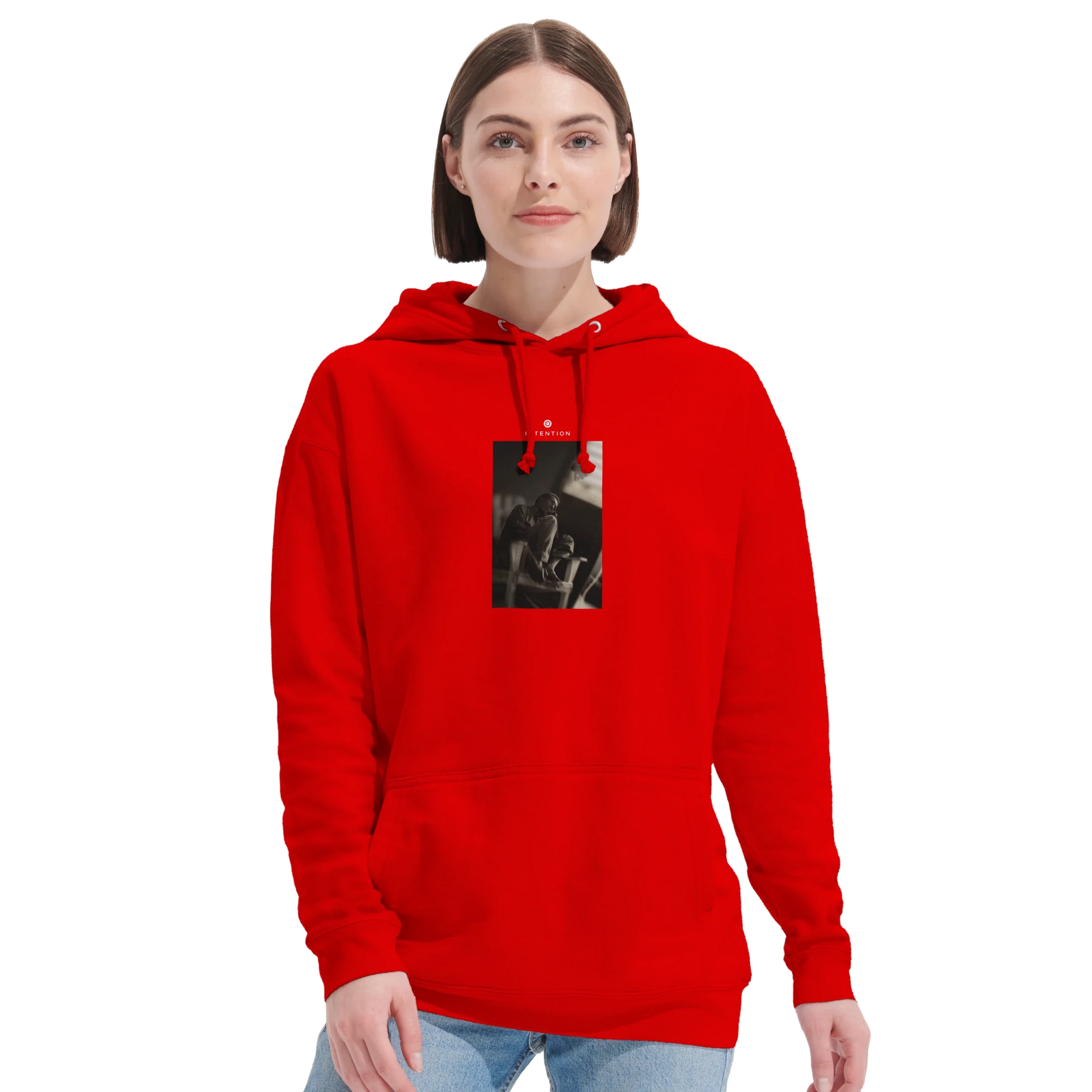 Hopeful - "A Dreamer’s Strength" Hoodie Bright Red XS 28