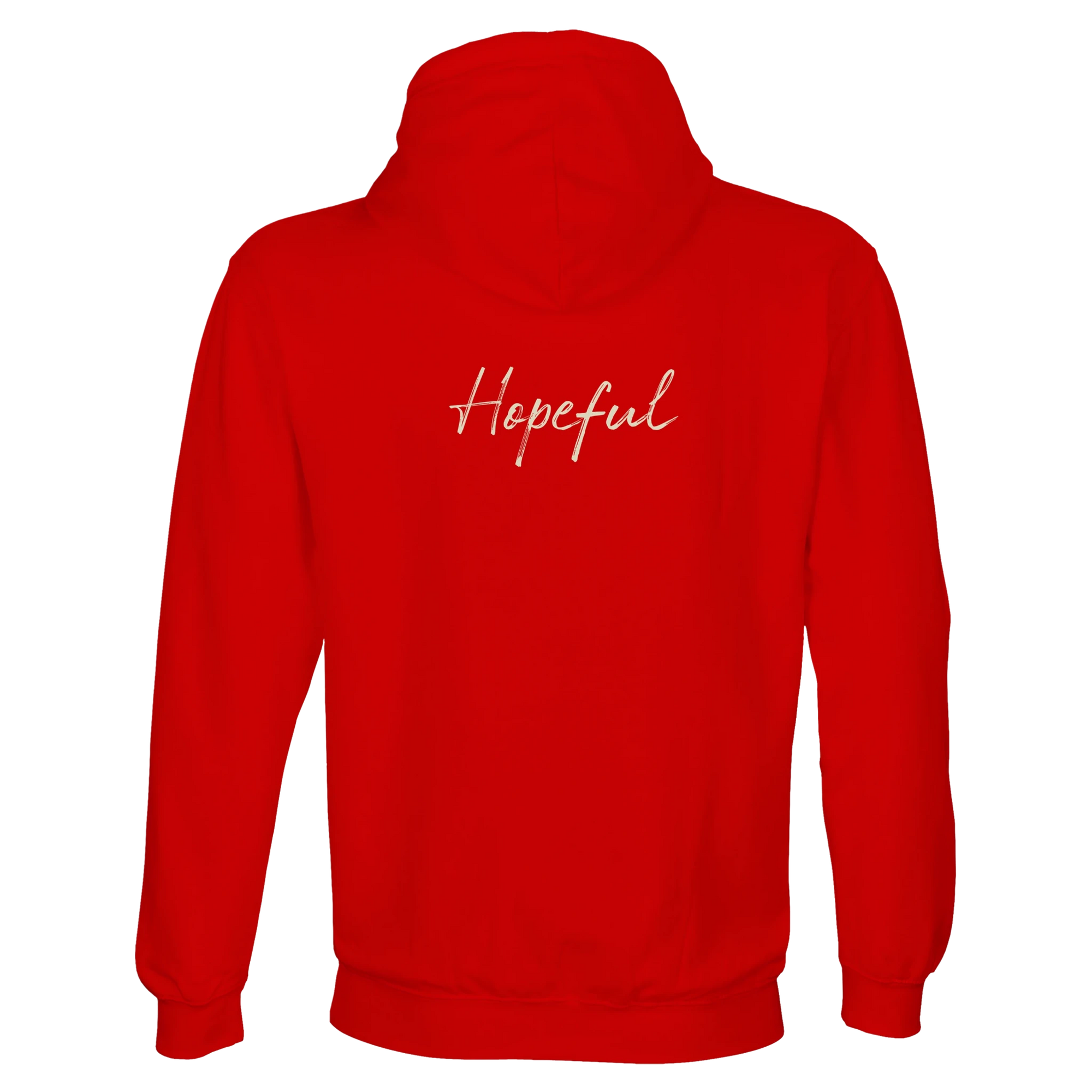 Hopeful - "A Dreamer’s Strength" Hoodie Bright Red XS 25