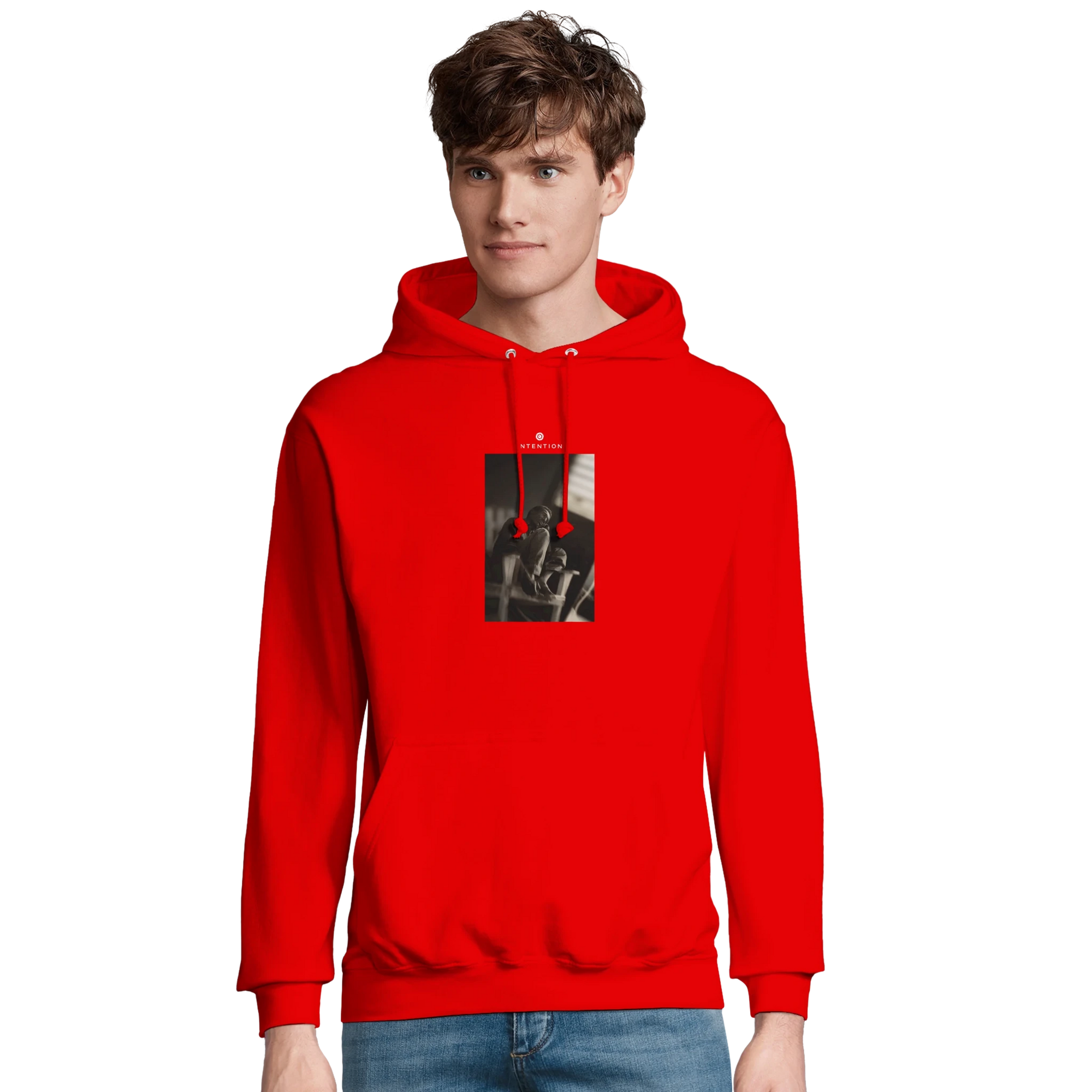 Hopeful - "A Dreamer’s Strength" Hoodie Bright Red XS 26