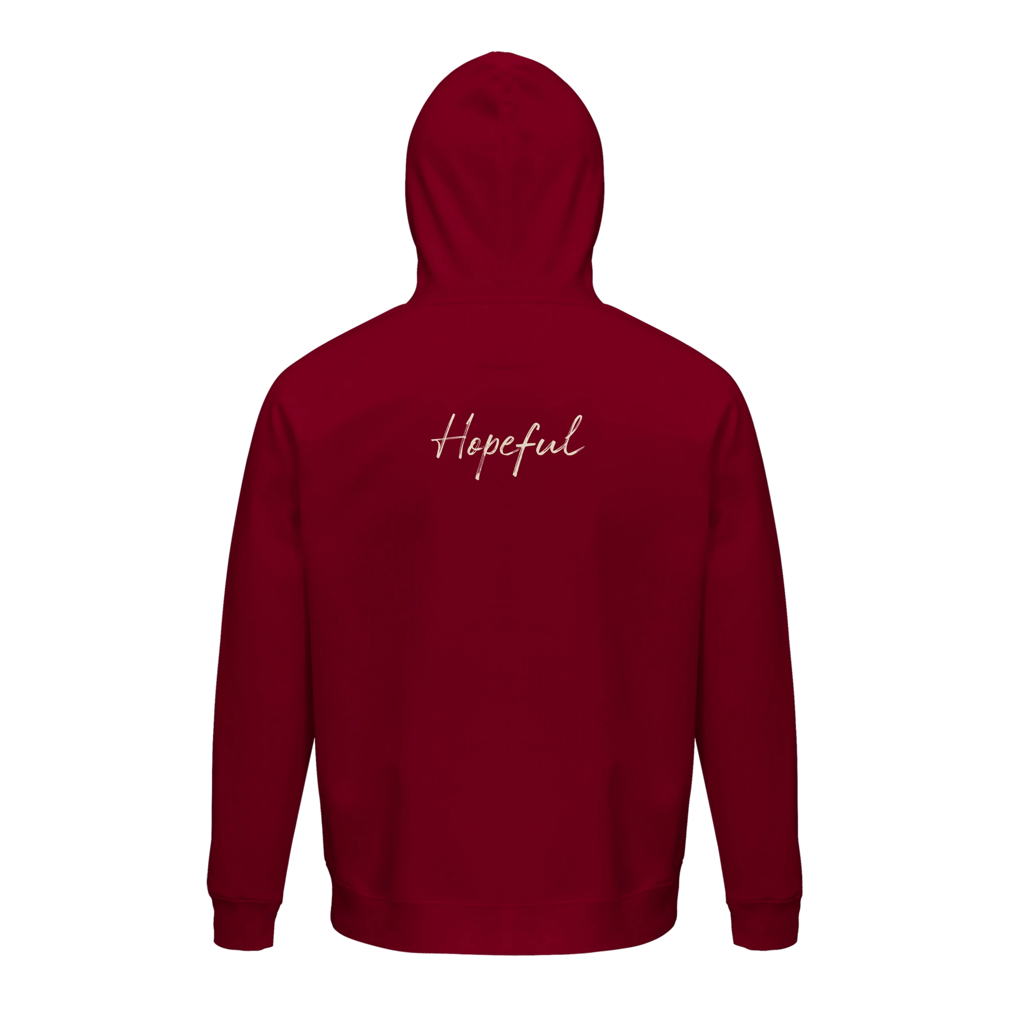 Hopeful - "A Dreamer’s Strength" Hoodie Burgundy XS 15