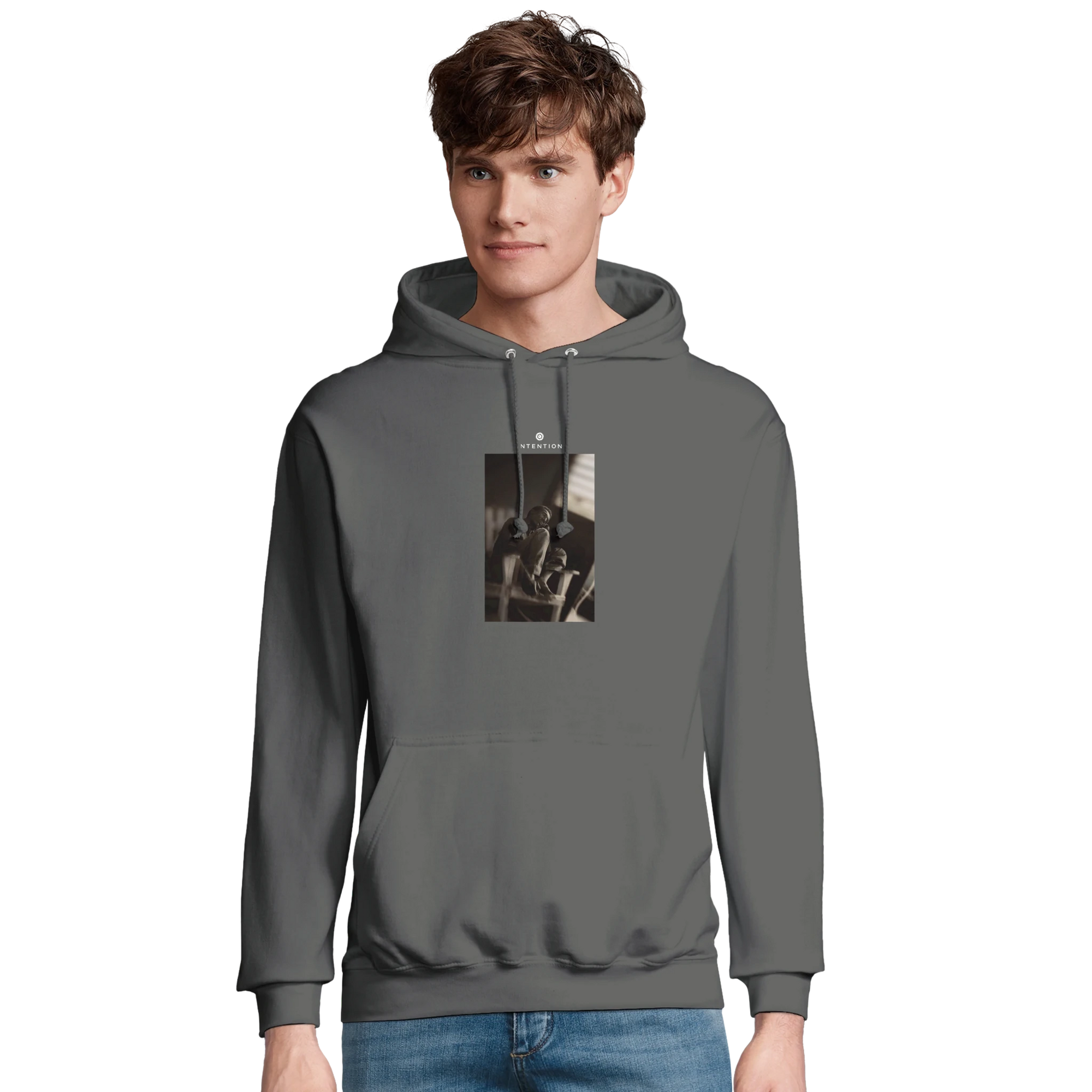 Hopeful - "A Dreamer’s Strength" Hoodie charcoal melange XS 11