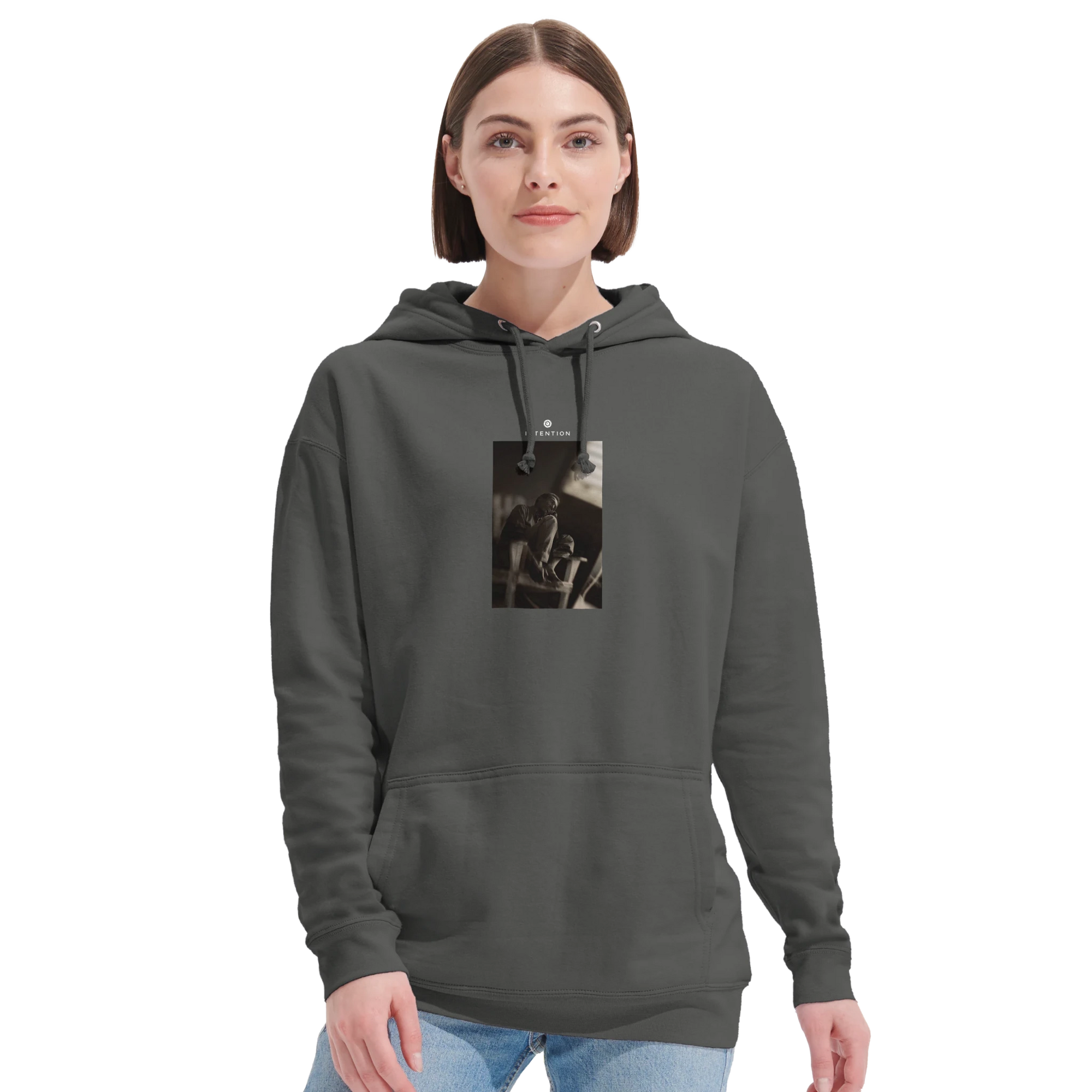 Hopeful - "A Dreamer’s Strength" Hoodie charcoal melange XS 13