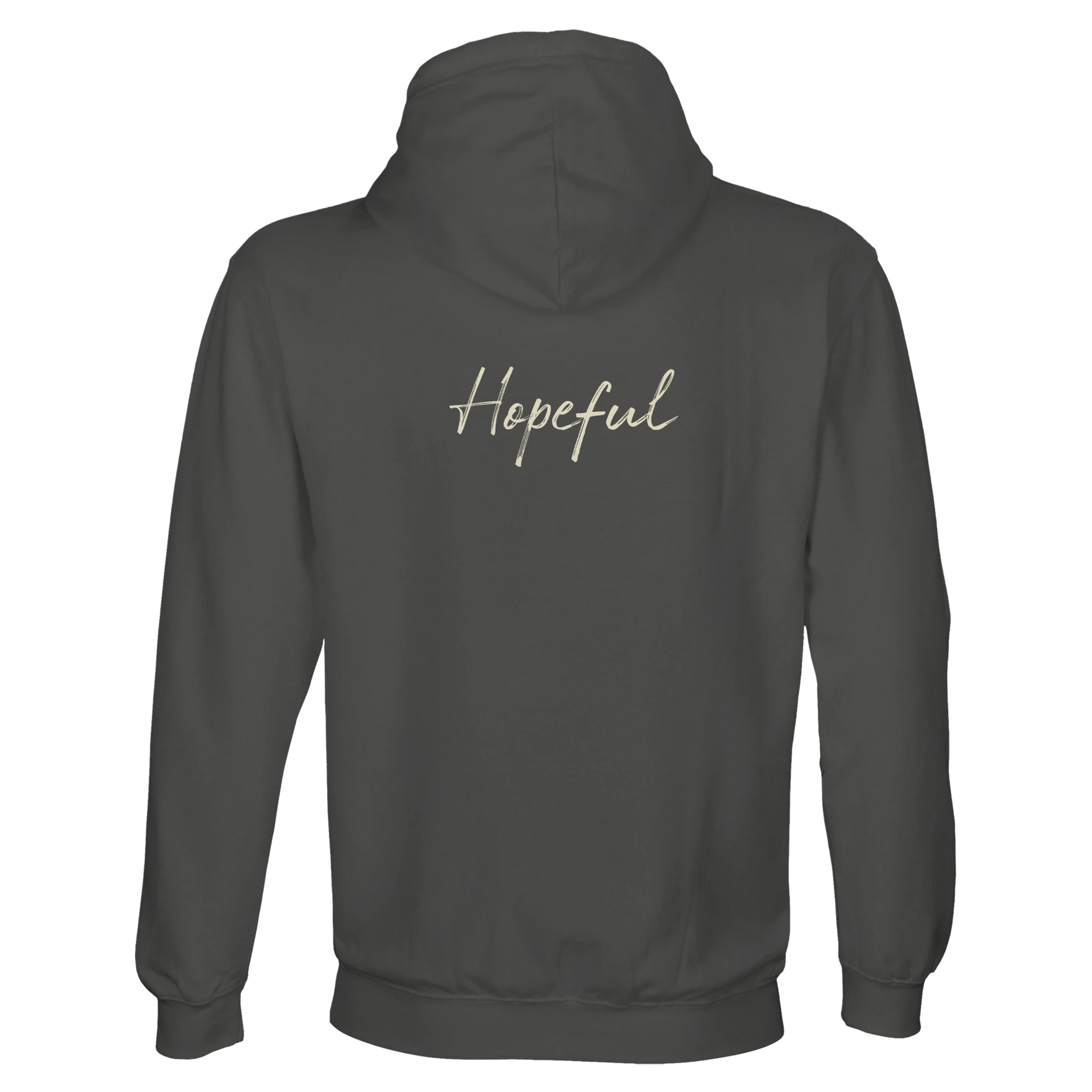 Hopeful - "A Dreamer’s Strength" Hoodie charcoal melange XS 10