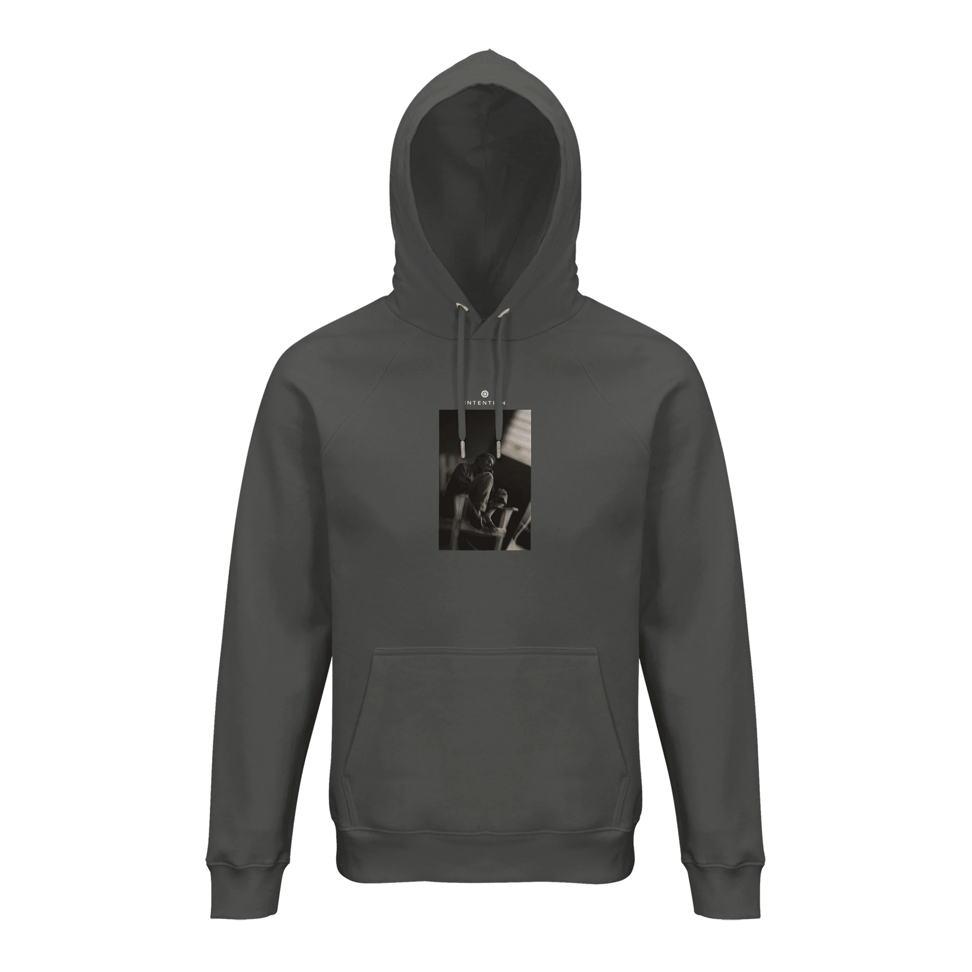 Hopeful - "A Dreamer’s Strength" Hoodie charcoal melange XS 34