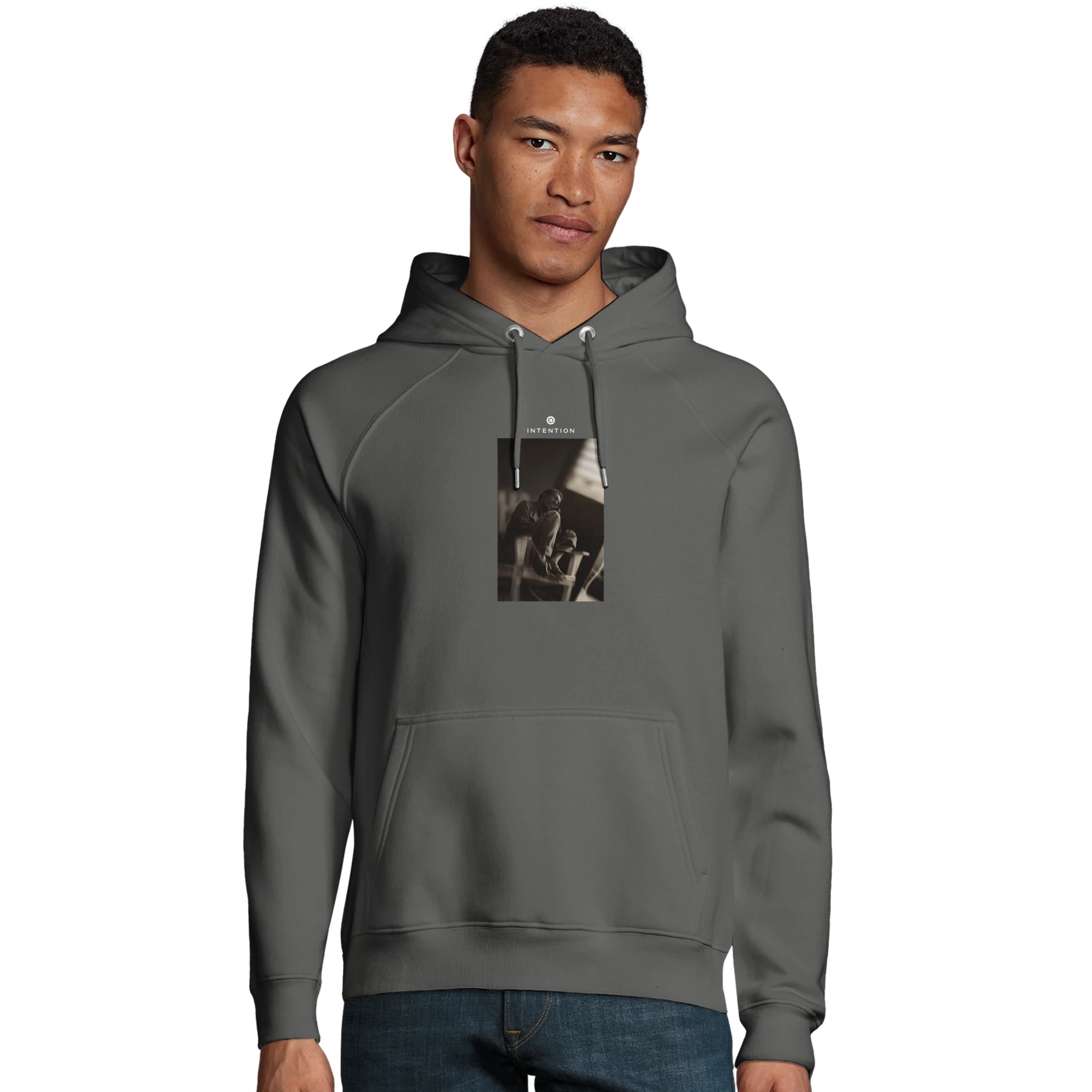 Hopeful - "A Dreamer’s Strength" Hoodie charcoal melange XS 36