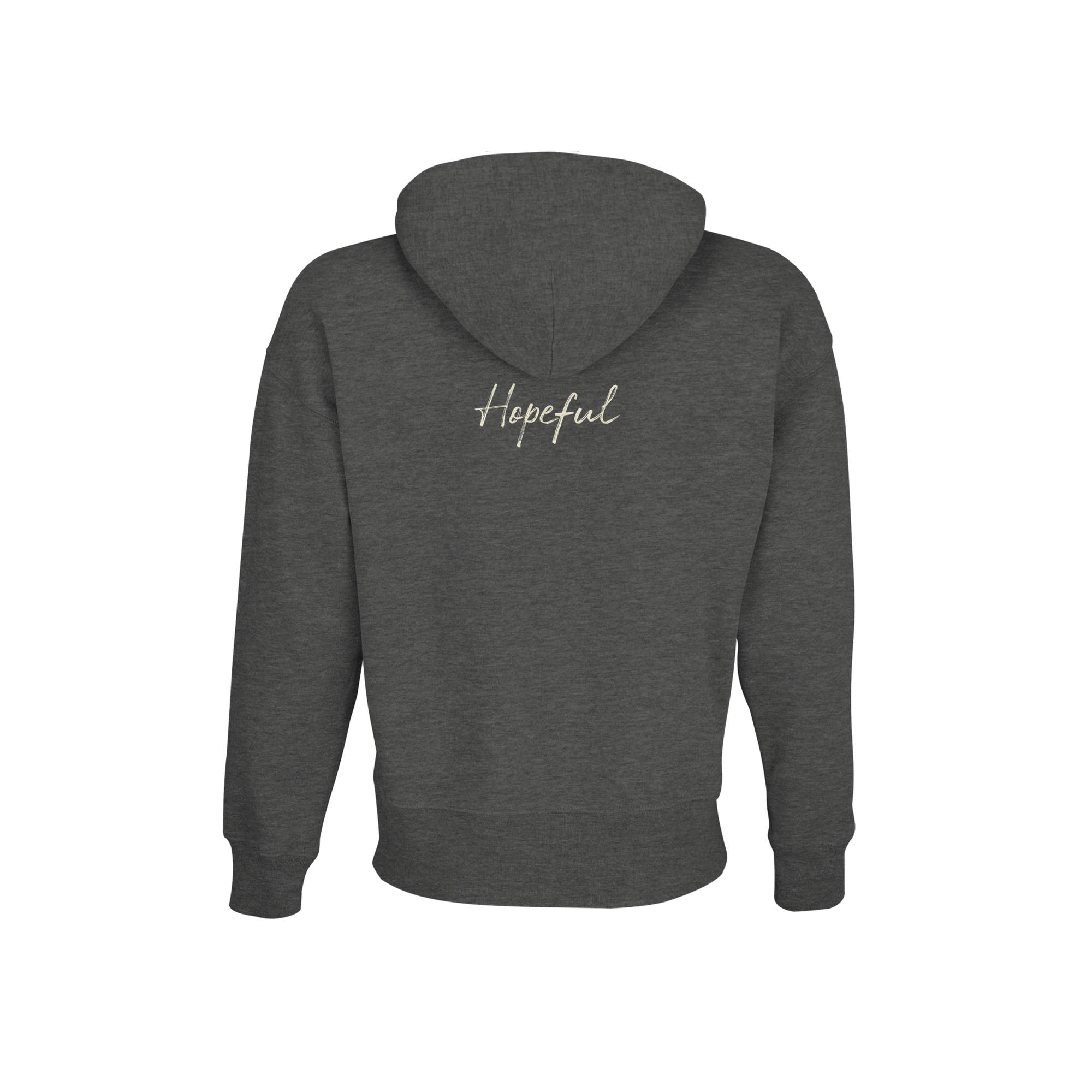 Hopeful - "A Dreamer's Strength" Hoodie Grey Melange XS 10