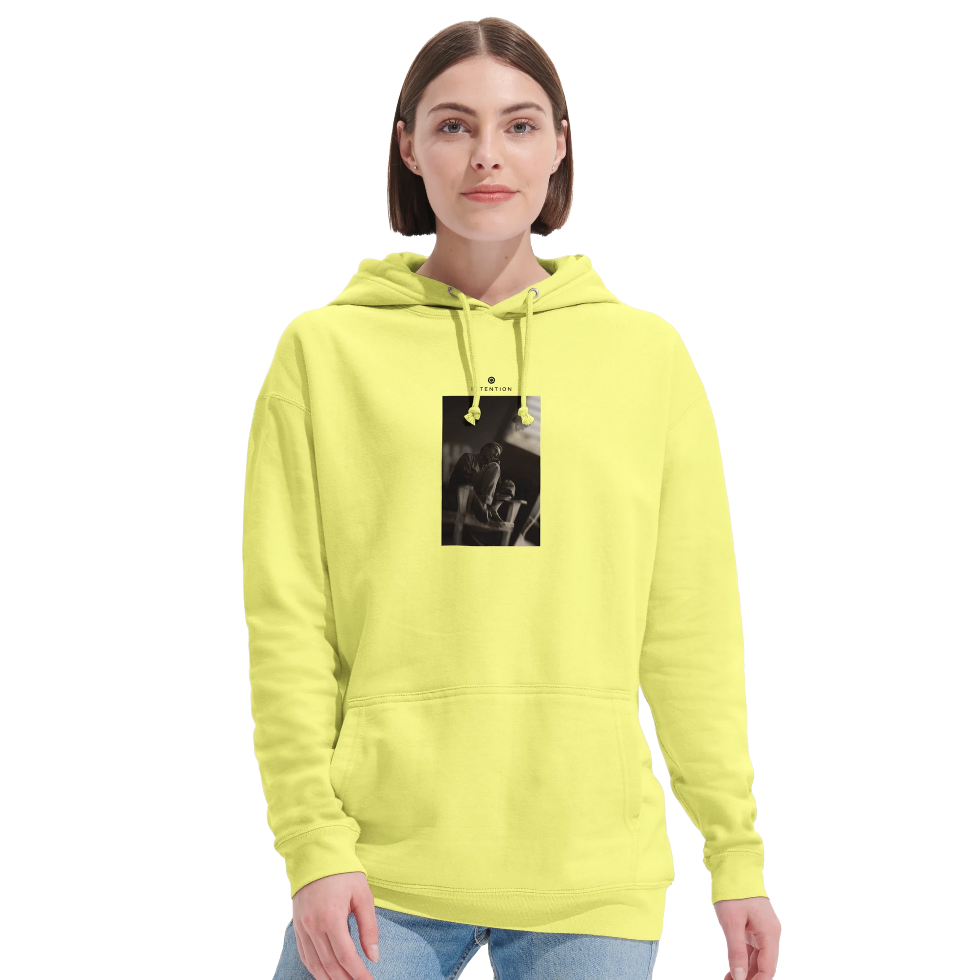 Hopeful - "A Dreamer’s Strength" Hoodie Light Yellow XS 48