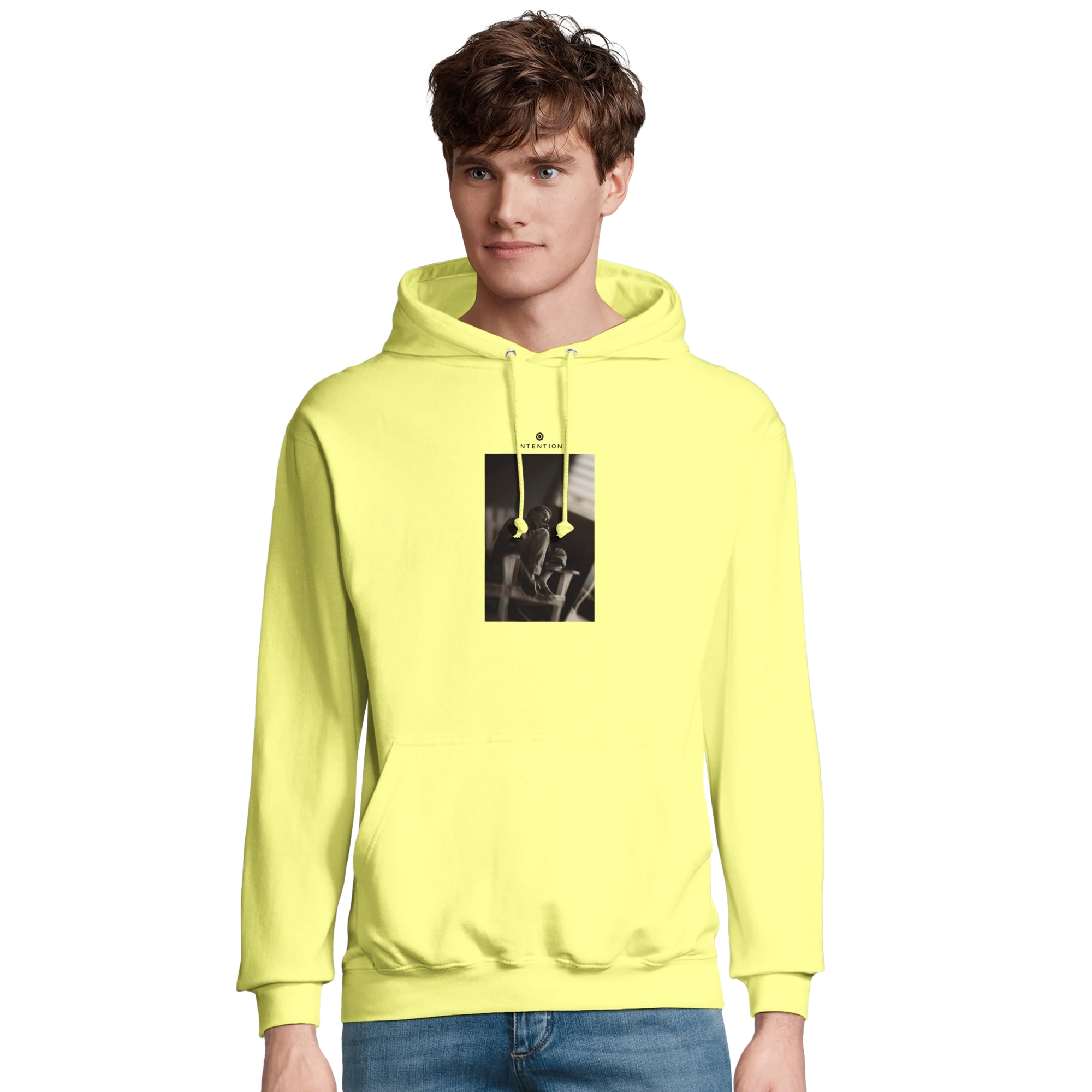 Hopeful - "A Dreamer’s Strength" Hoodie Light Yellow XS 46