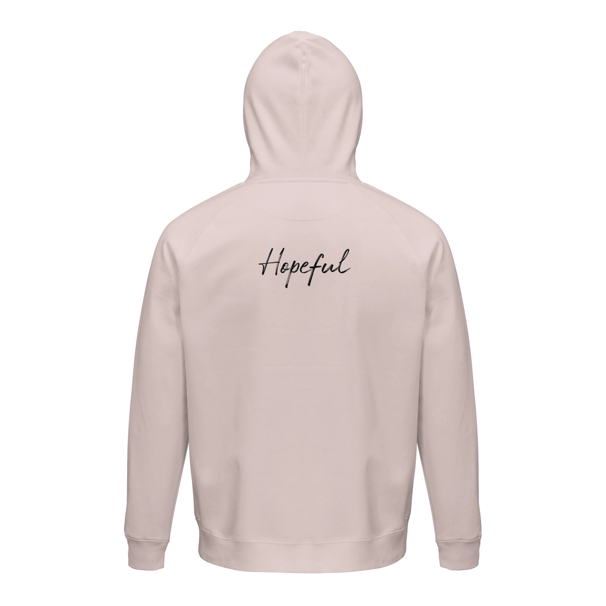 Hopeful - "A Dreamer’s Strength" Hoodie Pale Pink XS 50