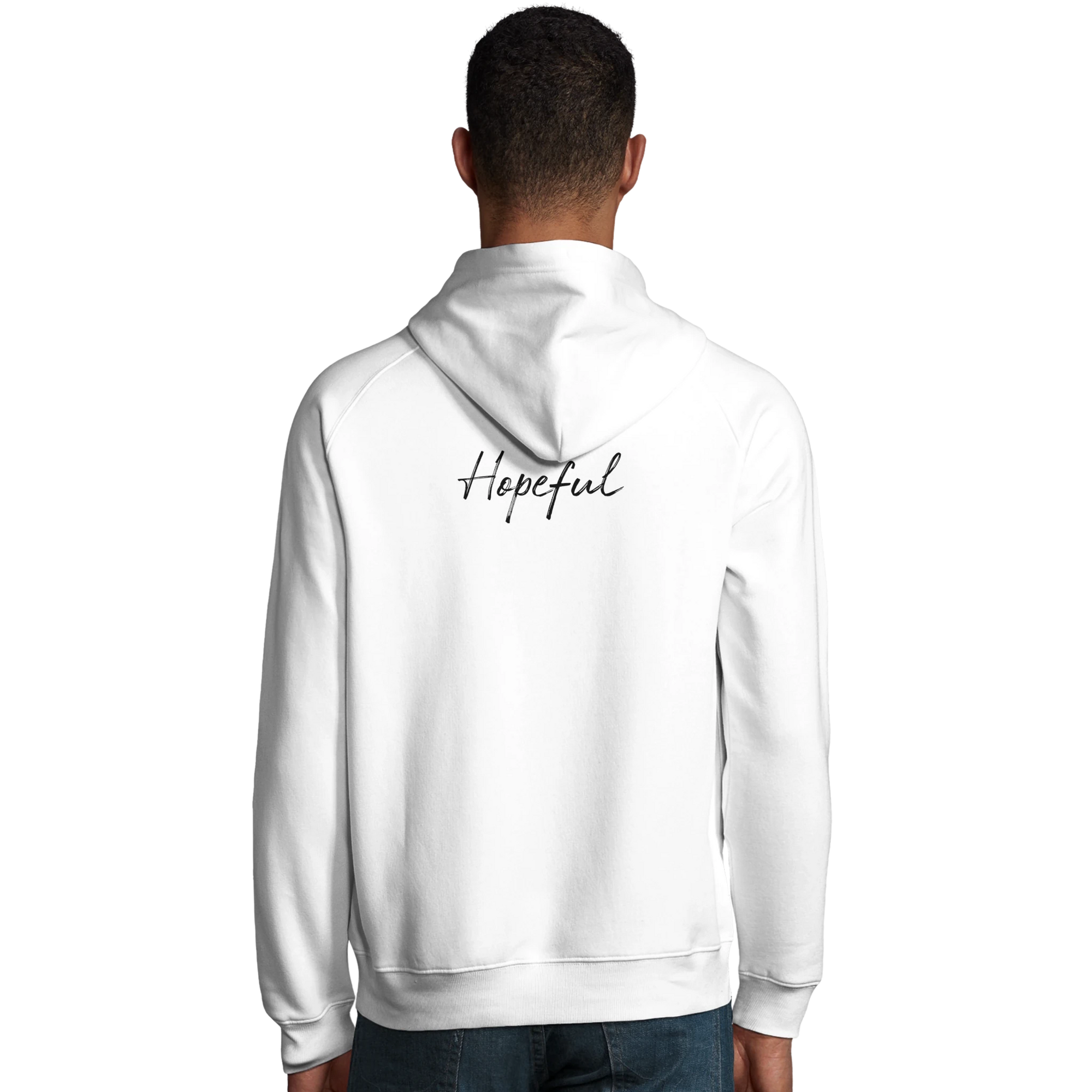 Hopeful - "A Dreamer’s Strength" Hoodie White XS 42