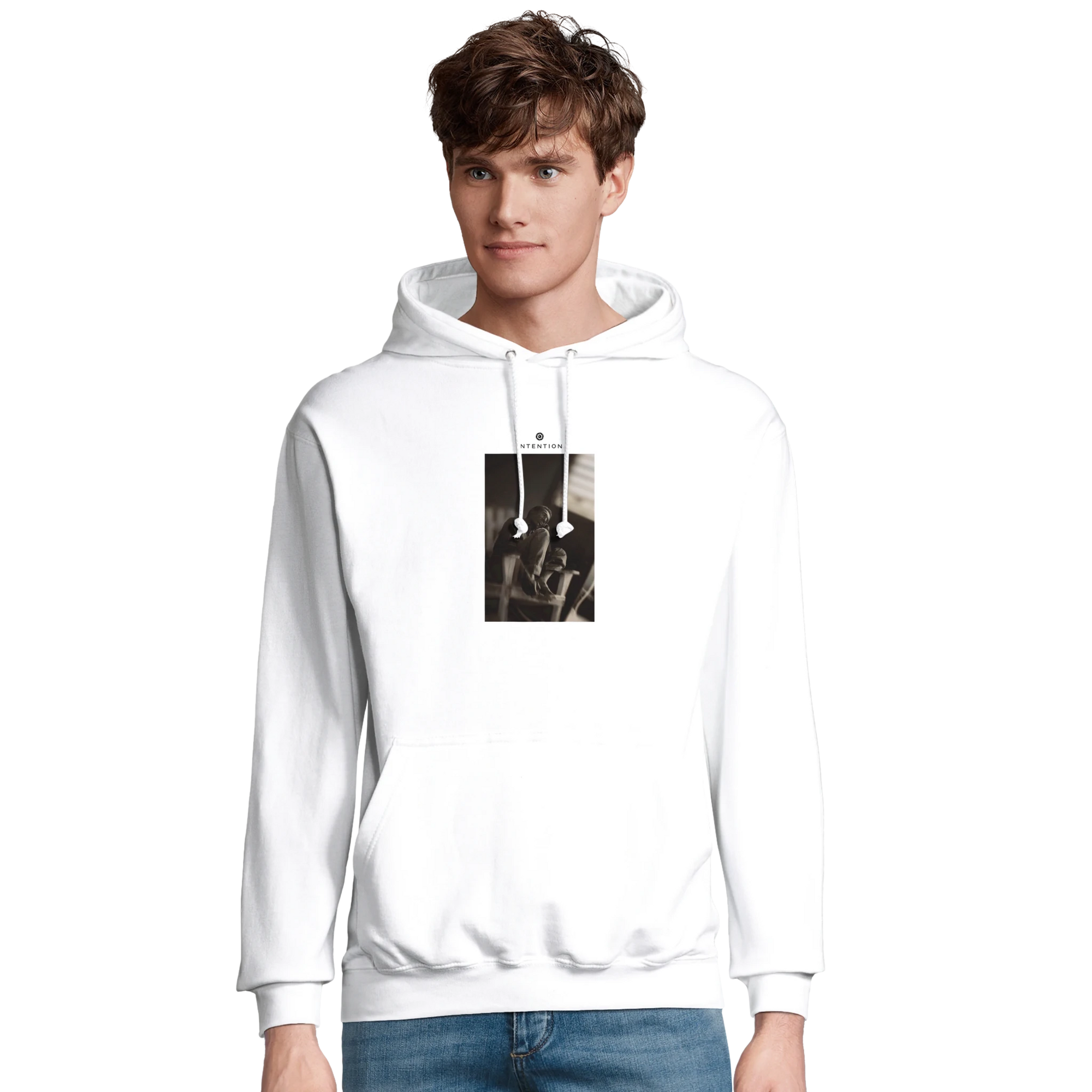 Hopeful - "A Dreamer’s Strength" Hoodie White XS 36