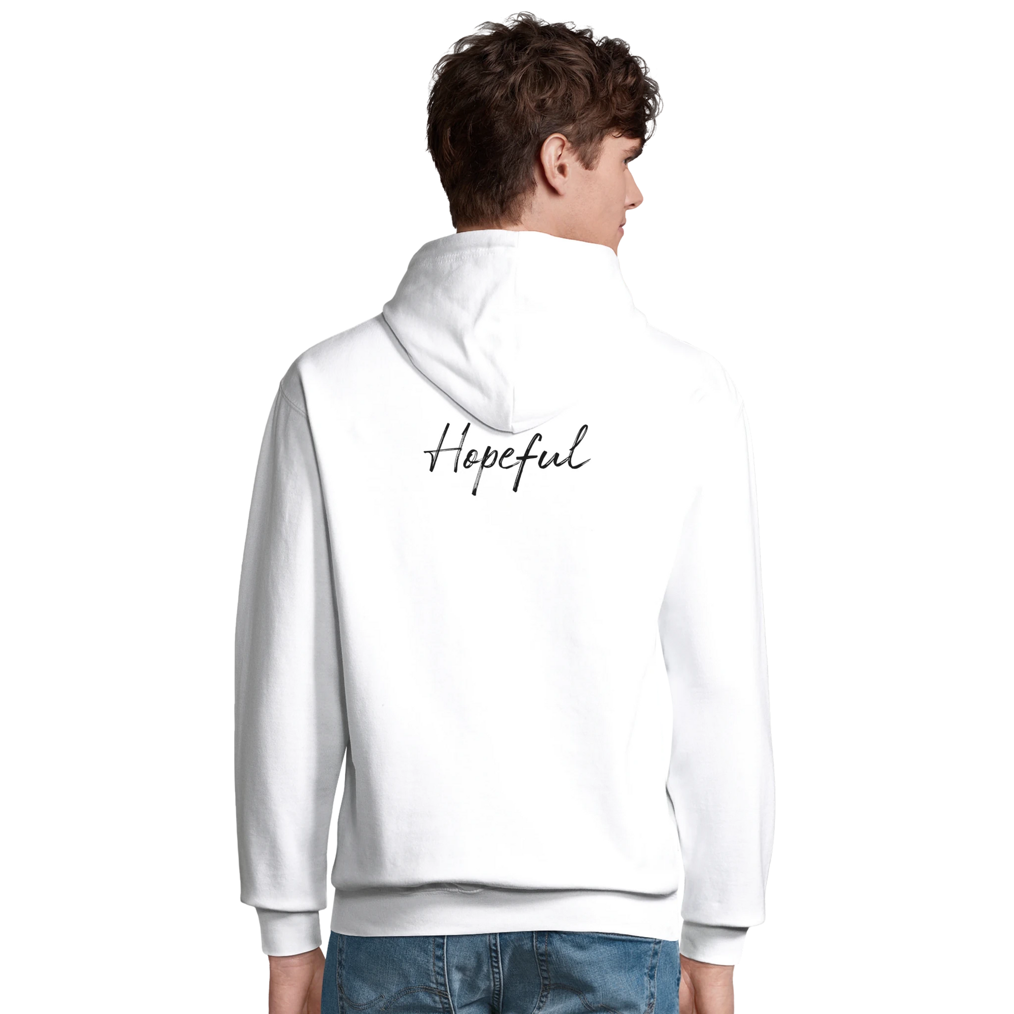 Hopeful - "A Dreamer’s Strength" Hoodie White XS 37