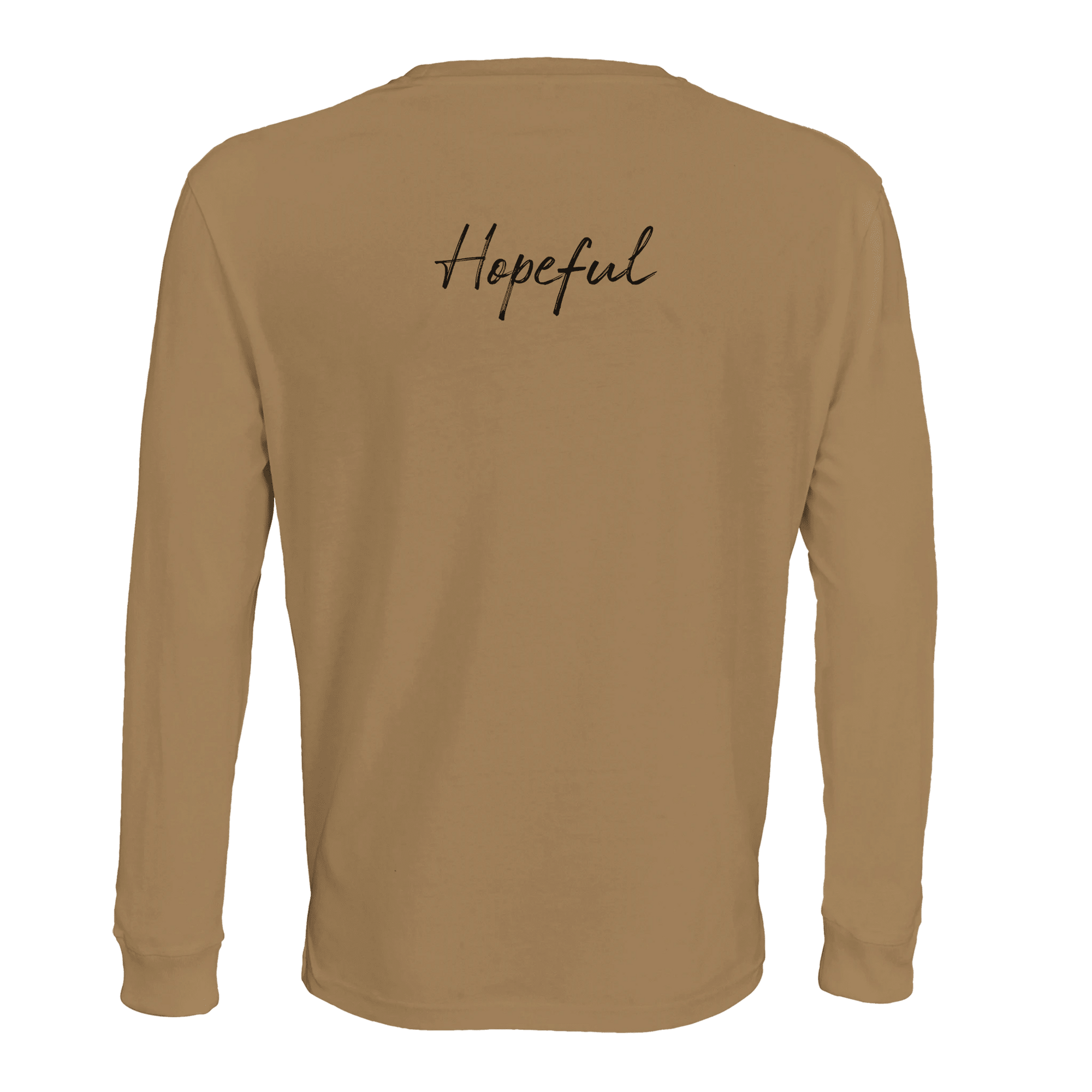 Hopeful - "A Dreamer’s Strength" Long sleeve dark beige XS 2
